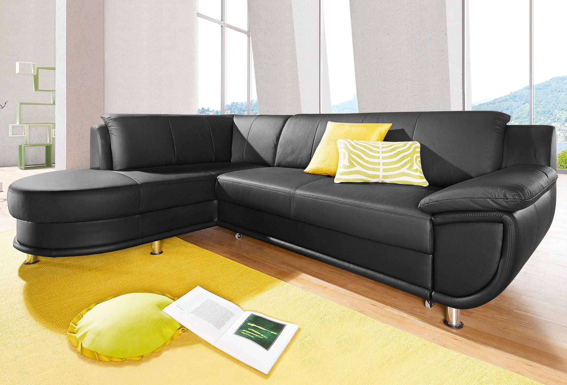 TRENDMANUFAKTUR Ecksofa "Rondo" Federkern outlet Ottomane l. Wohnzimmer