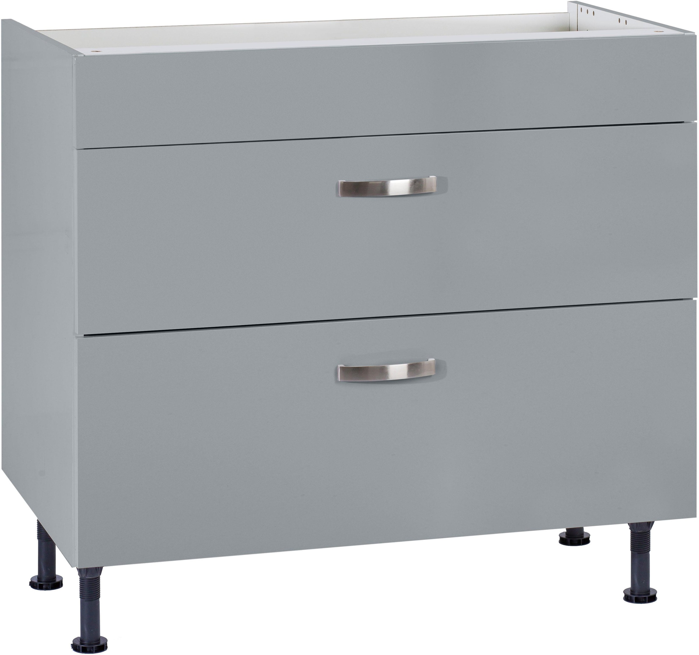 KOCHSTATION Kochfeldumbauschrank »KS-Cara«, Breite 90 cm, mit Vollauszügen und Soft-Close-Funktion
