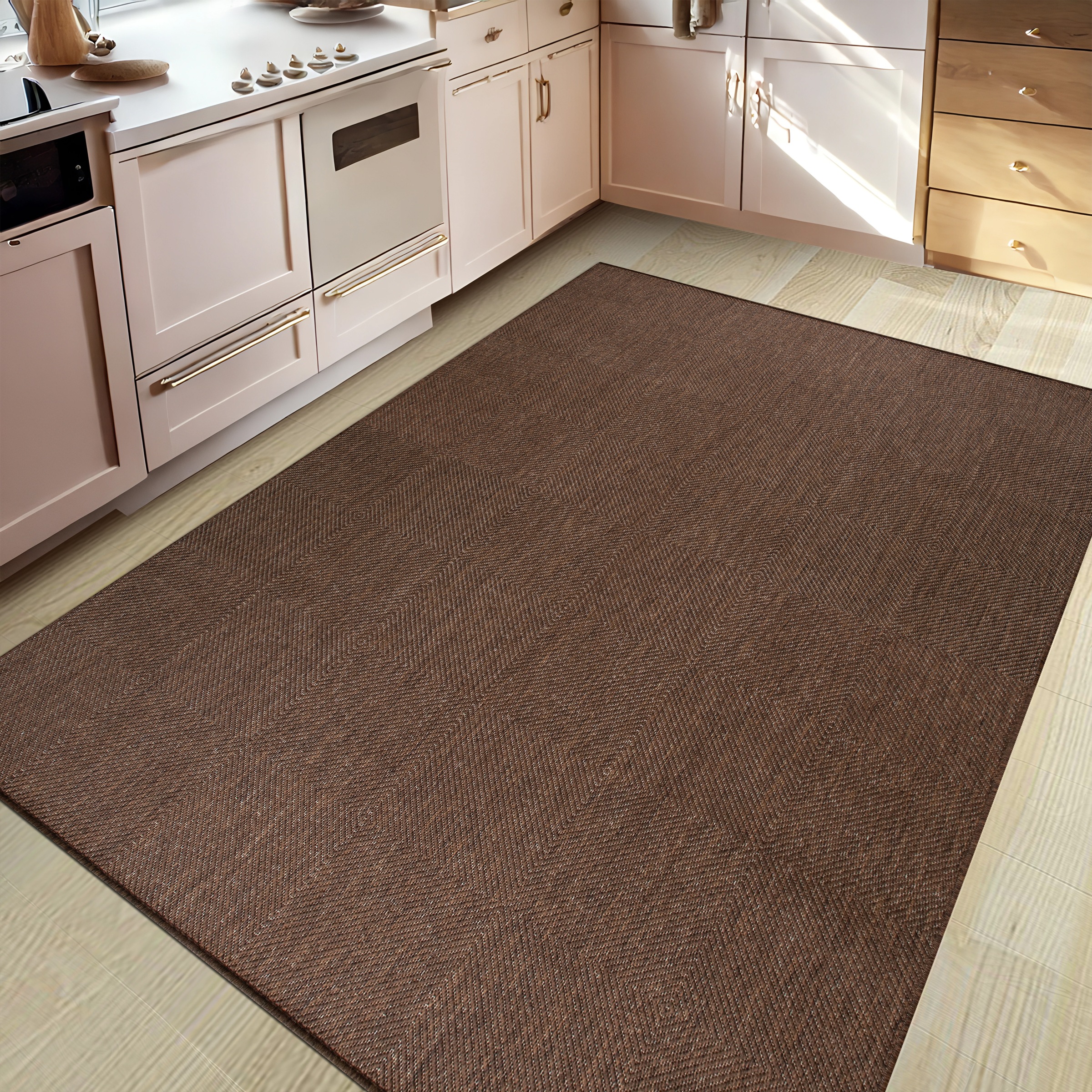 my home Teppich »Anna, auch als Läufer erhältlich«, rechteckig, 3 mm Höhe, In- und Outdoor geeignet, Sisal-Optik, Wetterfest & UV-beständig