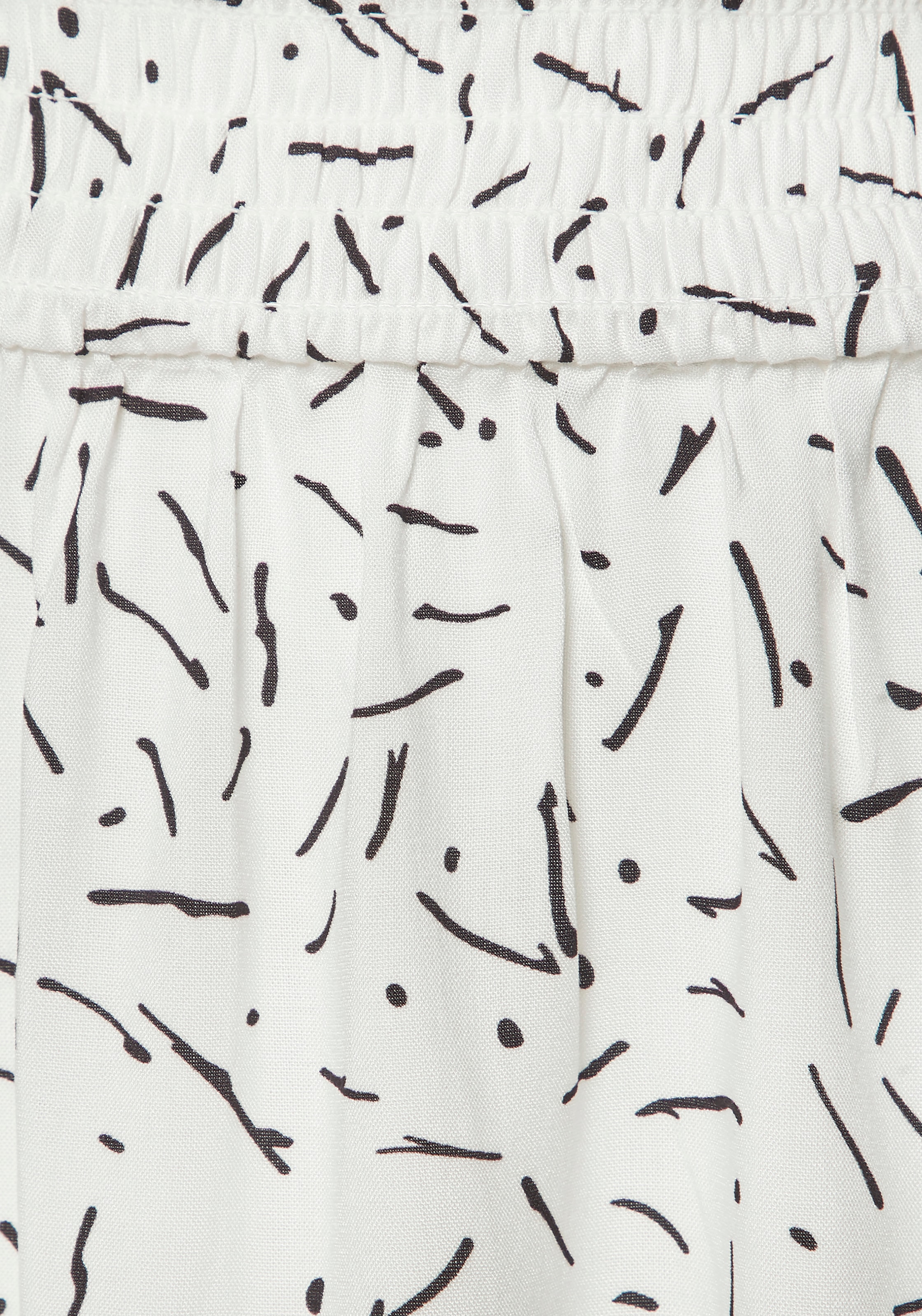 LASCANA Sommerkleid »in lässiger Form mit kurzen Ärmeln« Ohne Taschen Webkleid aus Viskose, Viskosekleid mit grafischem Druck, kurzes Kleid