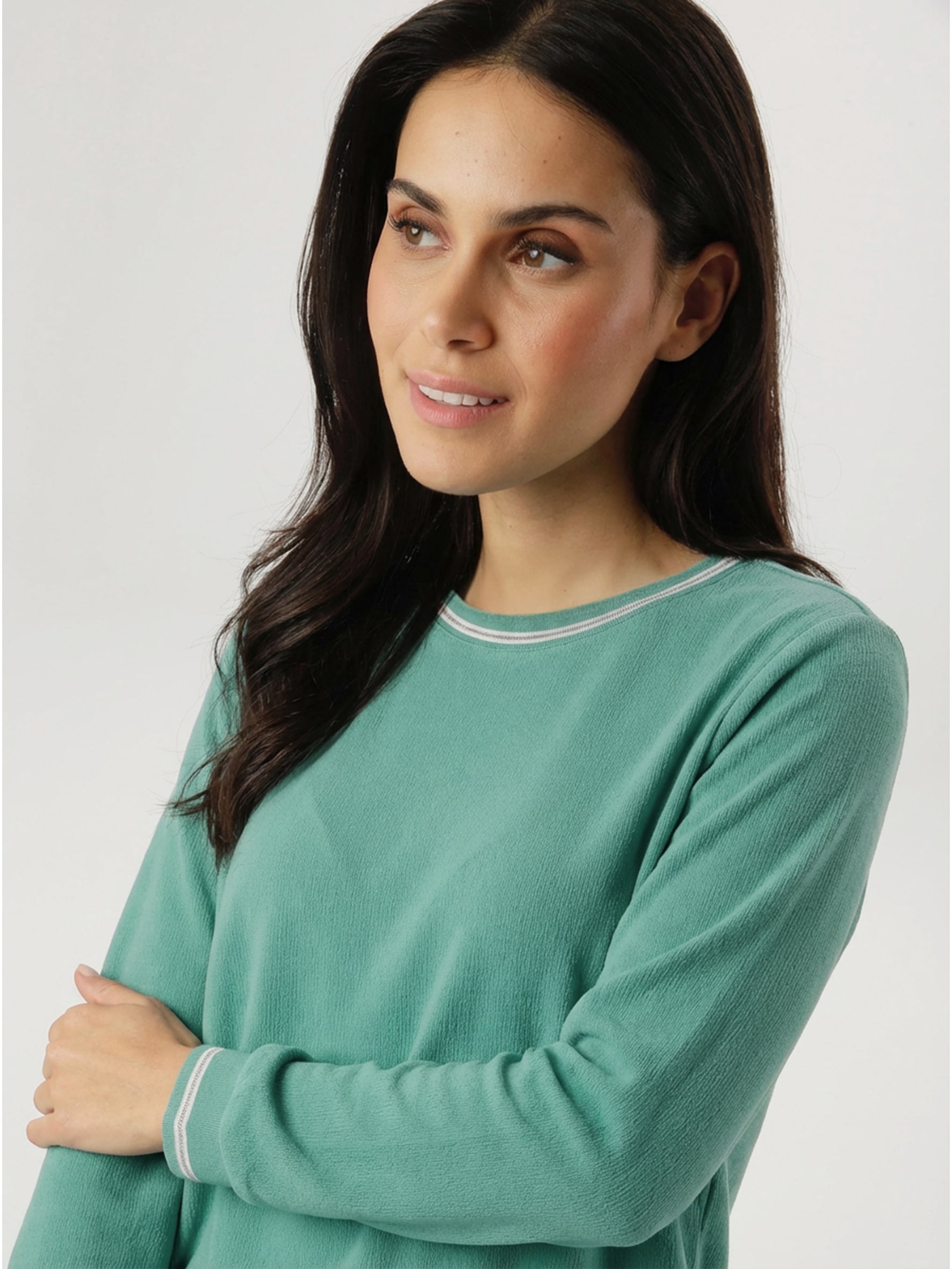 Aniston SELECTED Shirtbluse mit sportiven Bündchen - NEUE KOLLEKTION