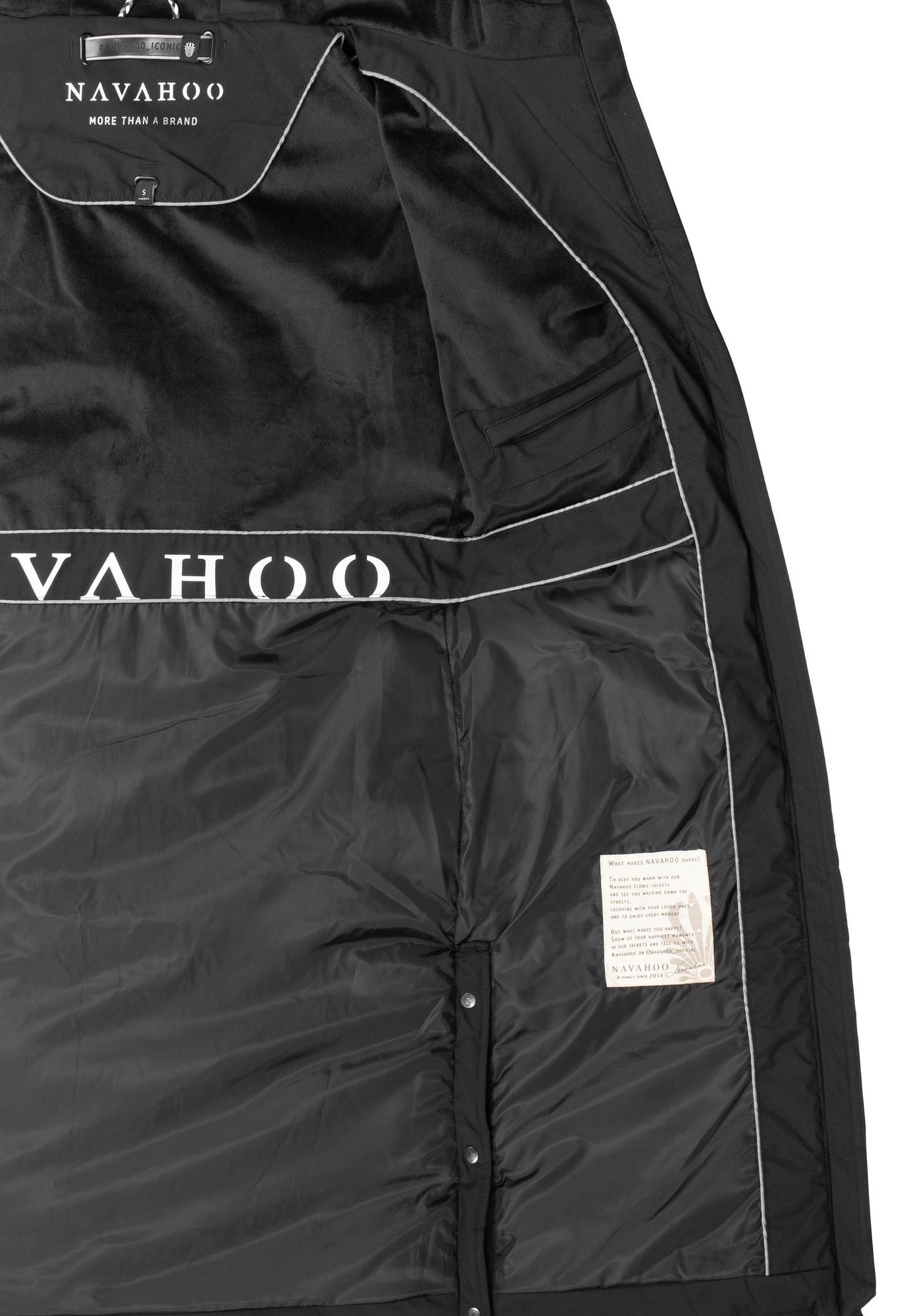 Navahoo Winterjacke »Navahoo Schmatzibaer lange Damen Winter Steppjacke N009«