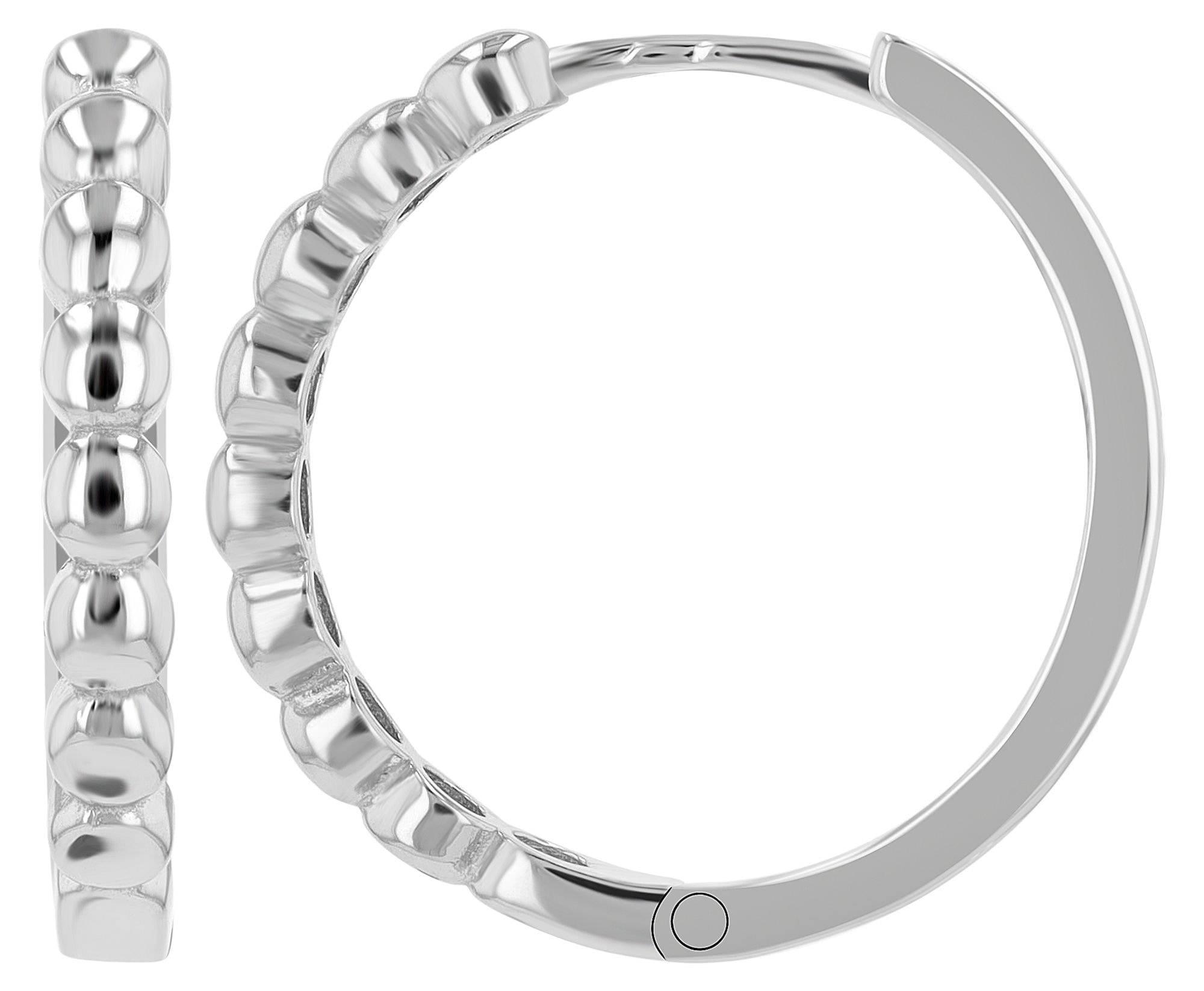 Adelia´s Paar Creolen »Damen Ohrringe ¿ Klappcreole aus 925 Silber«