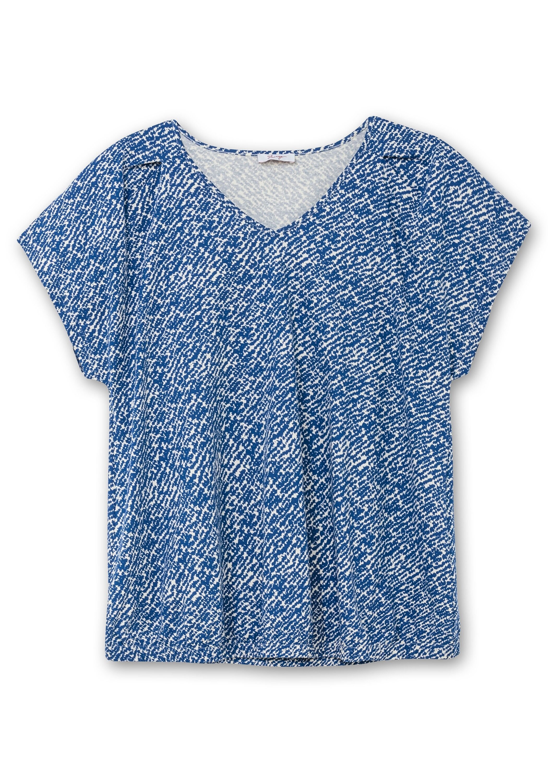 Sheego T-Shirt »Shirt mit Ärmel-Schlitz und Alloverdruck«