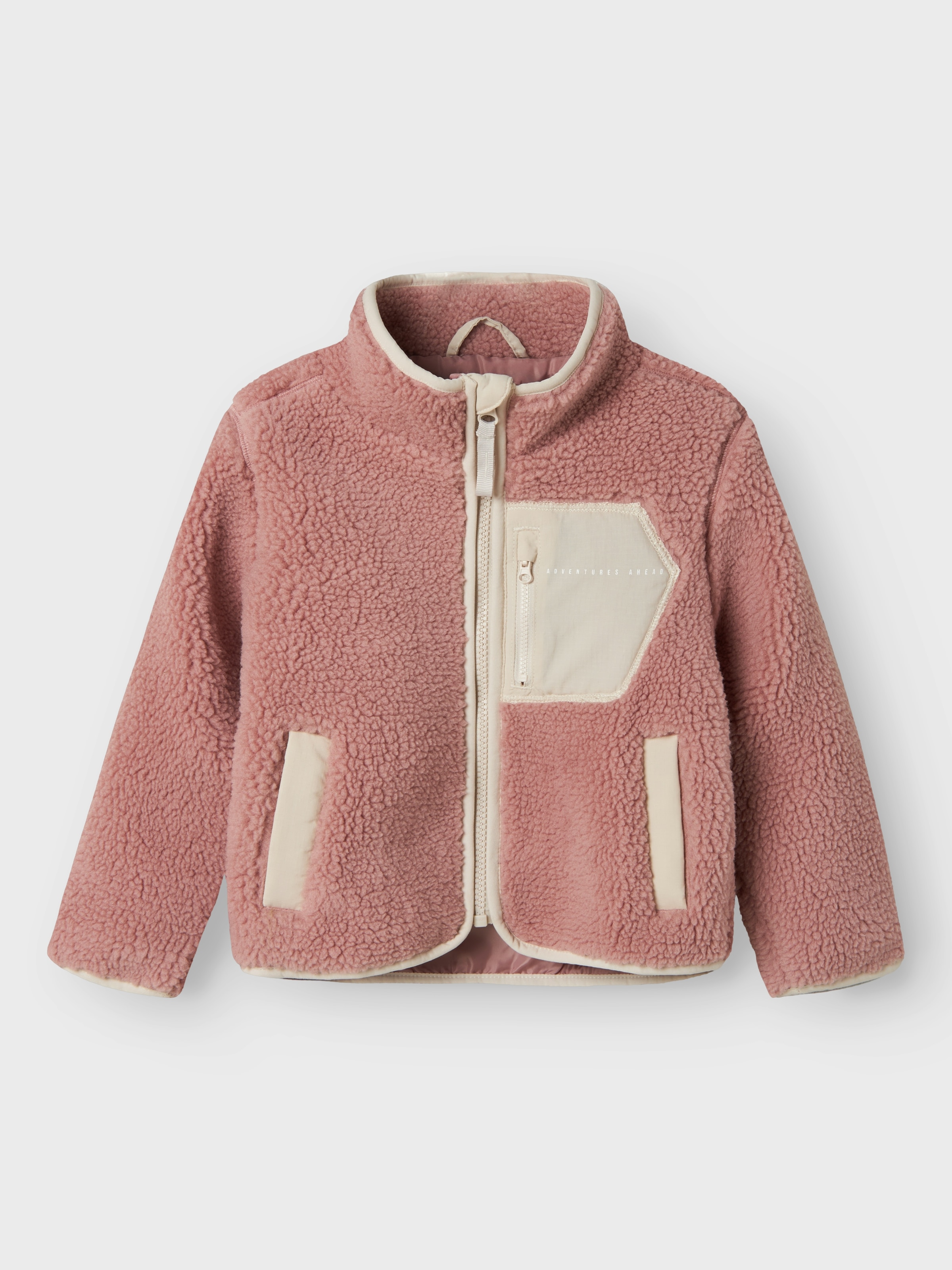 Name It Strickfleecejacke »NMNMATTIA SHERPA JACKET PB«, ohne Kapuze