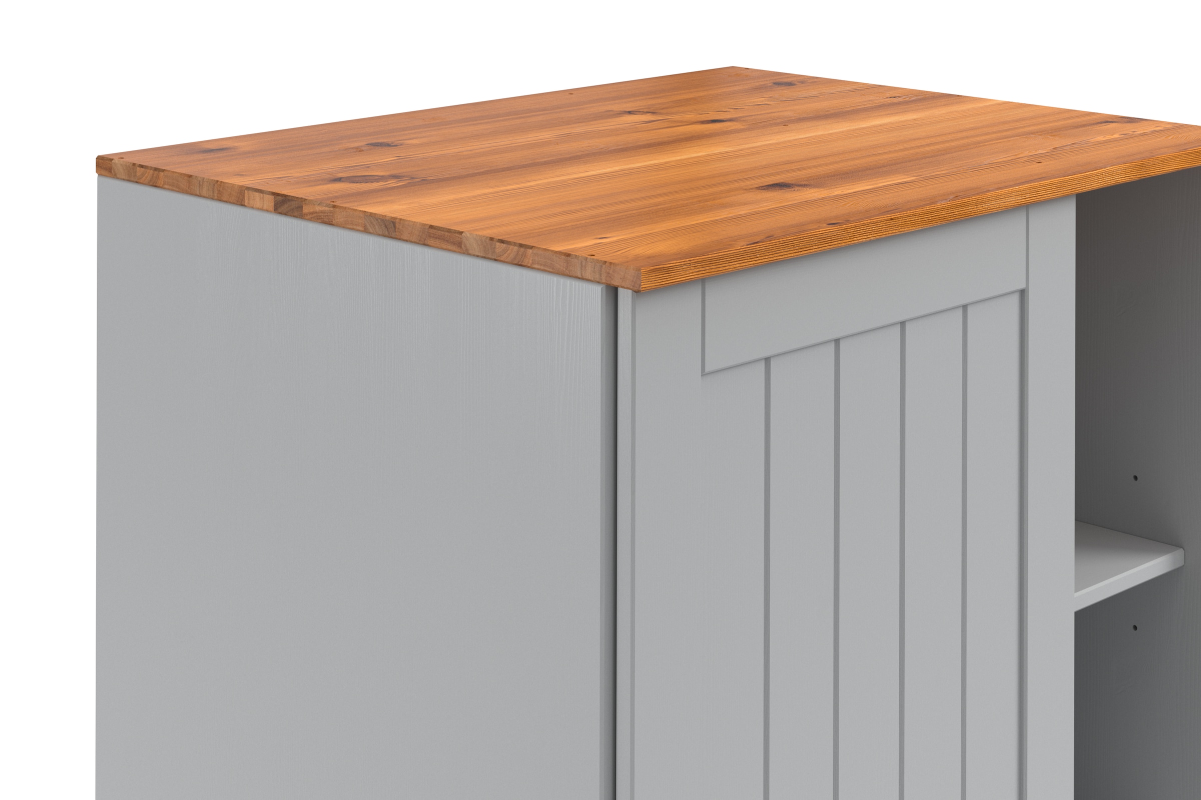 Home affaire Hochschrank »Alby2«, Mit Metallgriffen, Breite 75 cm