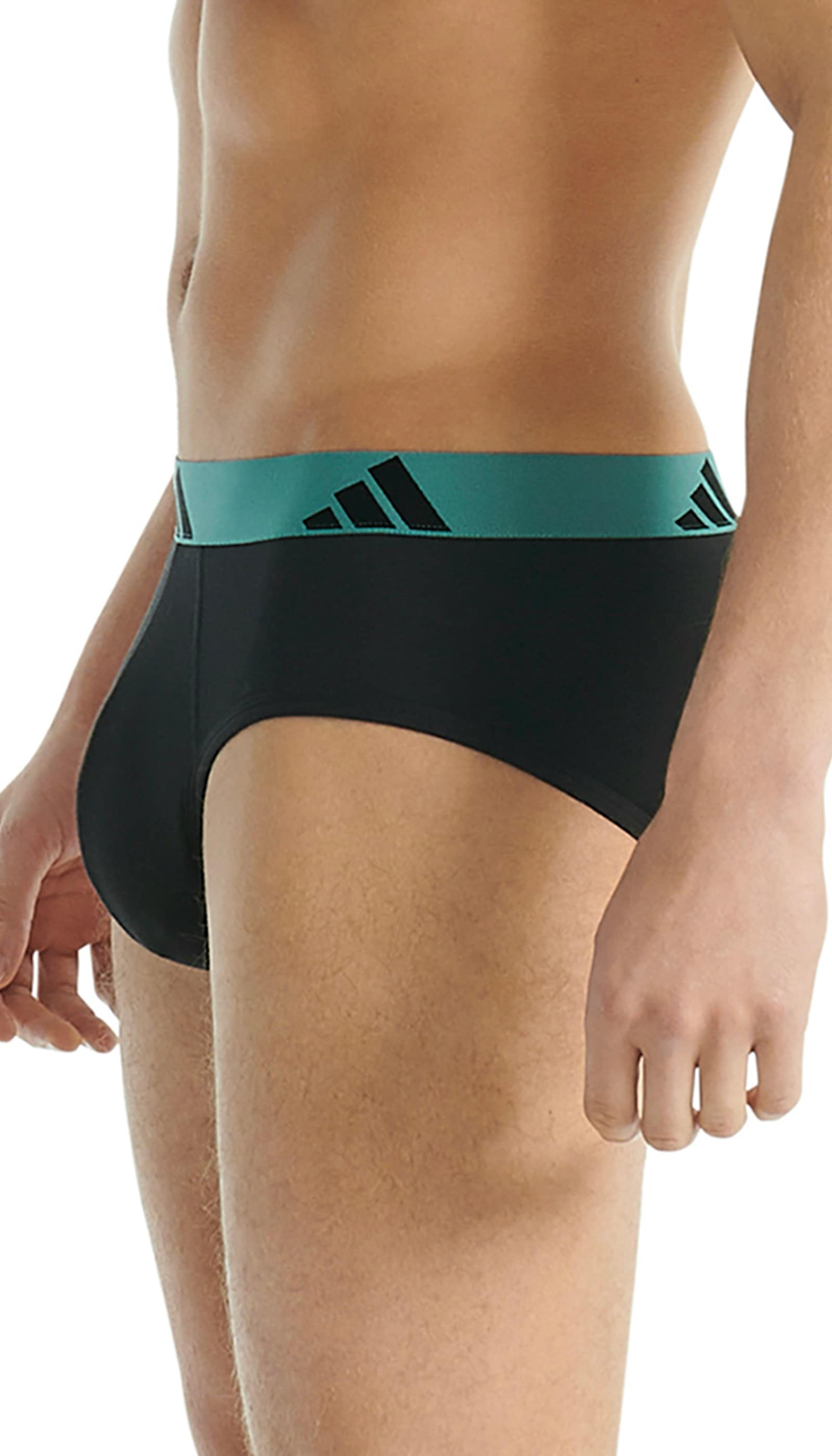 adidas Sportswear Slip »Active Flex Cotton« 3er Pack,  elastisch, Logo-Bund, scheuerfreies Tragegefühl, ohne Eingriff