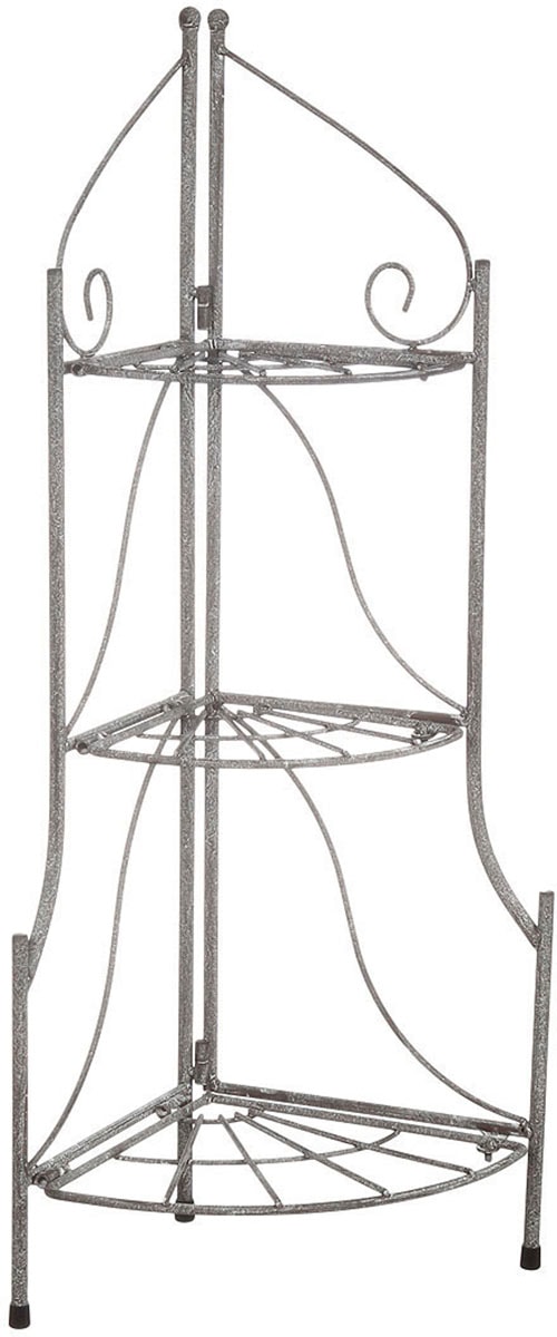 Ambiente Haus Pflanzentreppe »Eckregal in grau aus eisen (H) 65cm«, (1 St.)  kaufen online bei OTTO