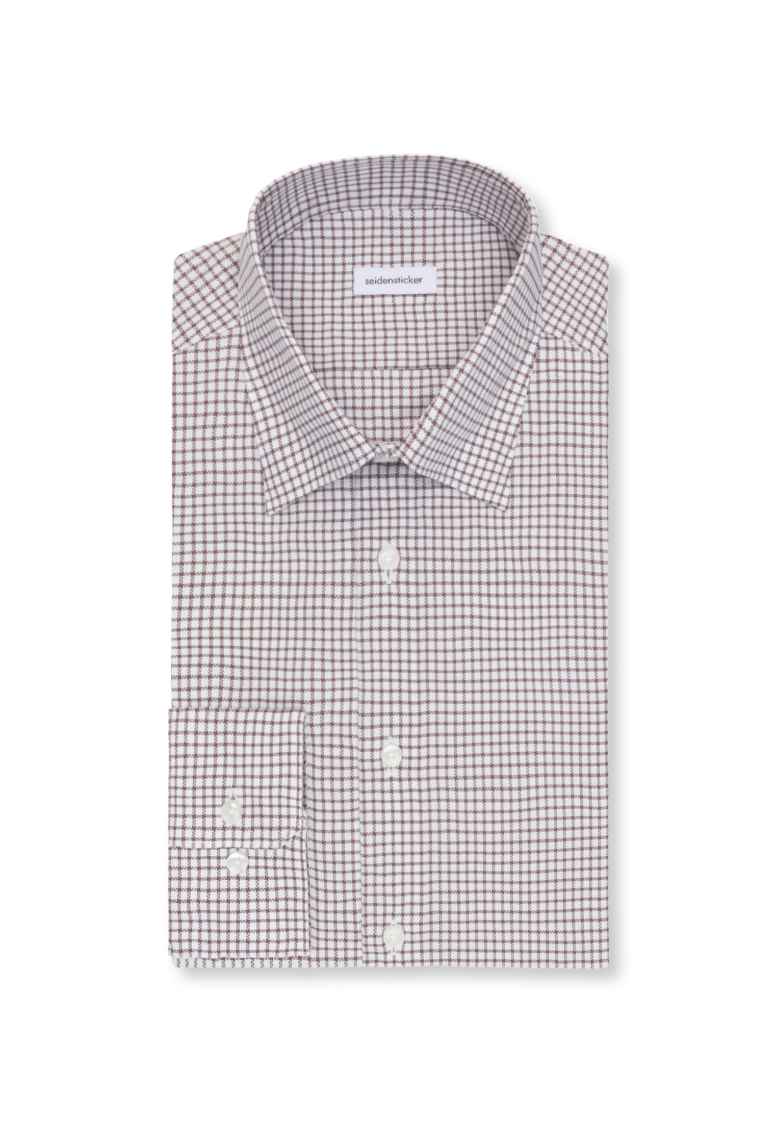 seidensticker Businesshemd »Schwarze Rose« Slim 1/1 Covered-Button-Down-Kragen Karo