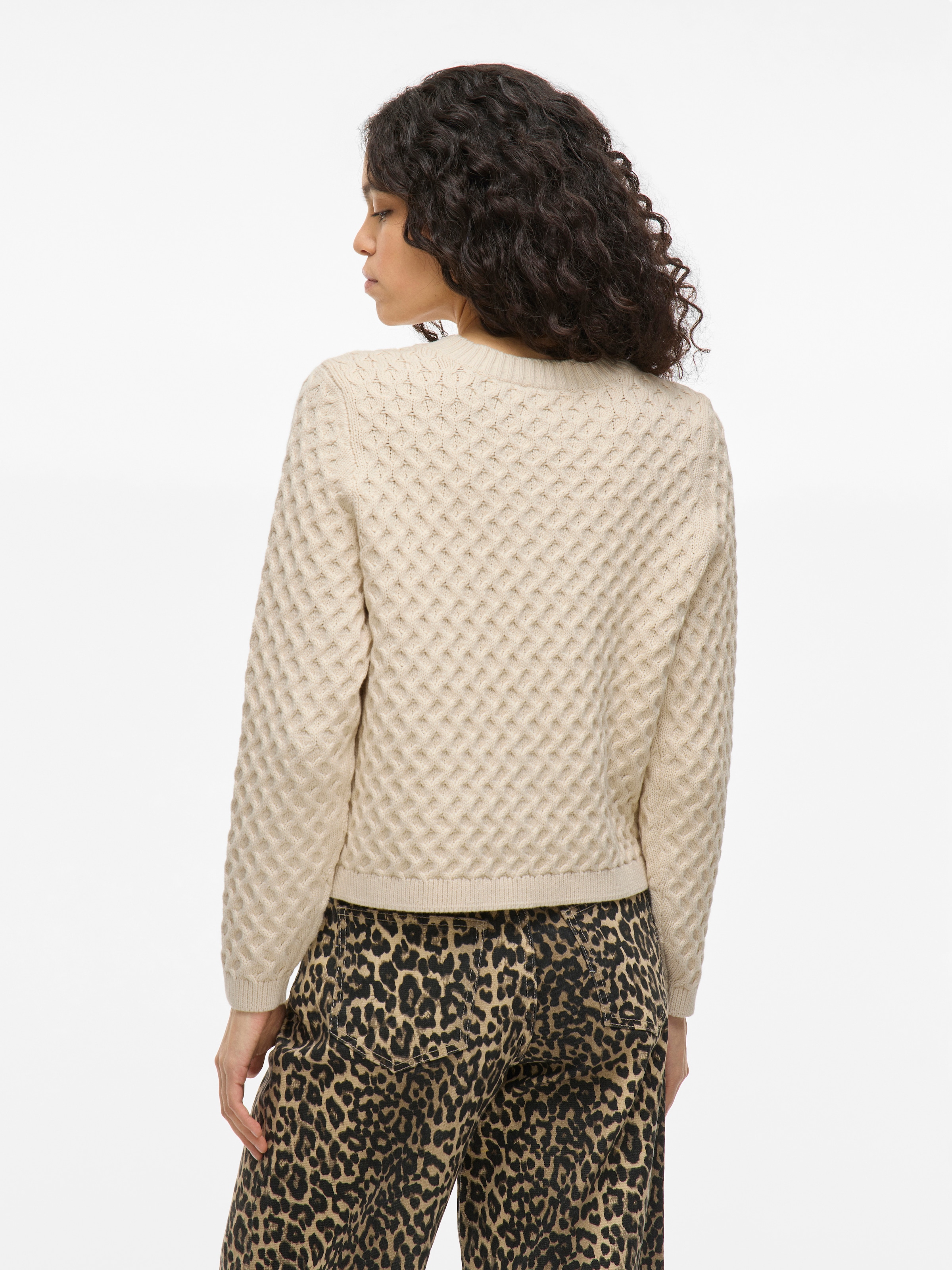Vila Strickjacke »VIKALI L/S O-NECK KNIT BUTTON CARDIGAN«