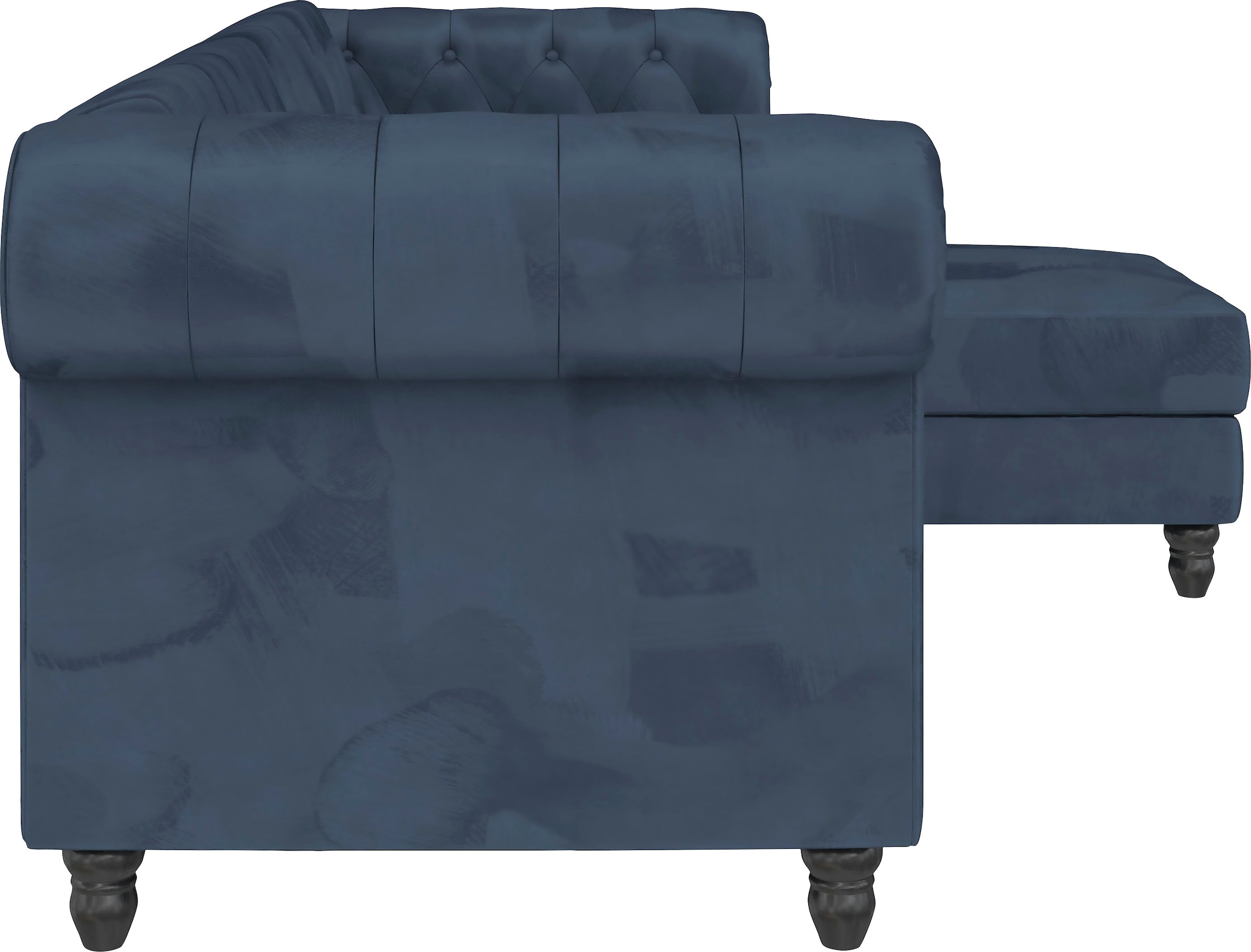 Dorel Home Ecksofa »Felix, L-Form, 241 cm (Liegefl.108x195 cm), Recamiere tauschbar,« verstellb. Rückenlehne, Bett-Funktion, Velours, Kunstleder, Vintage