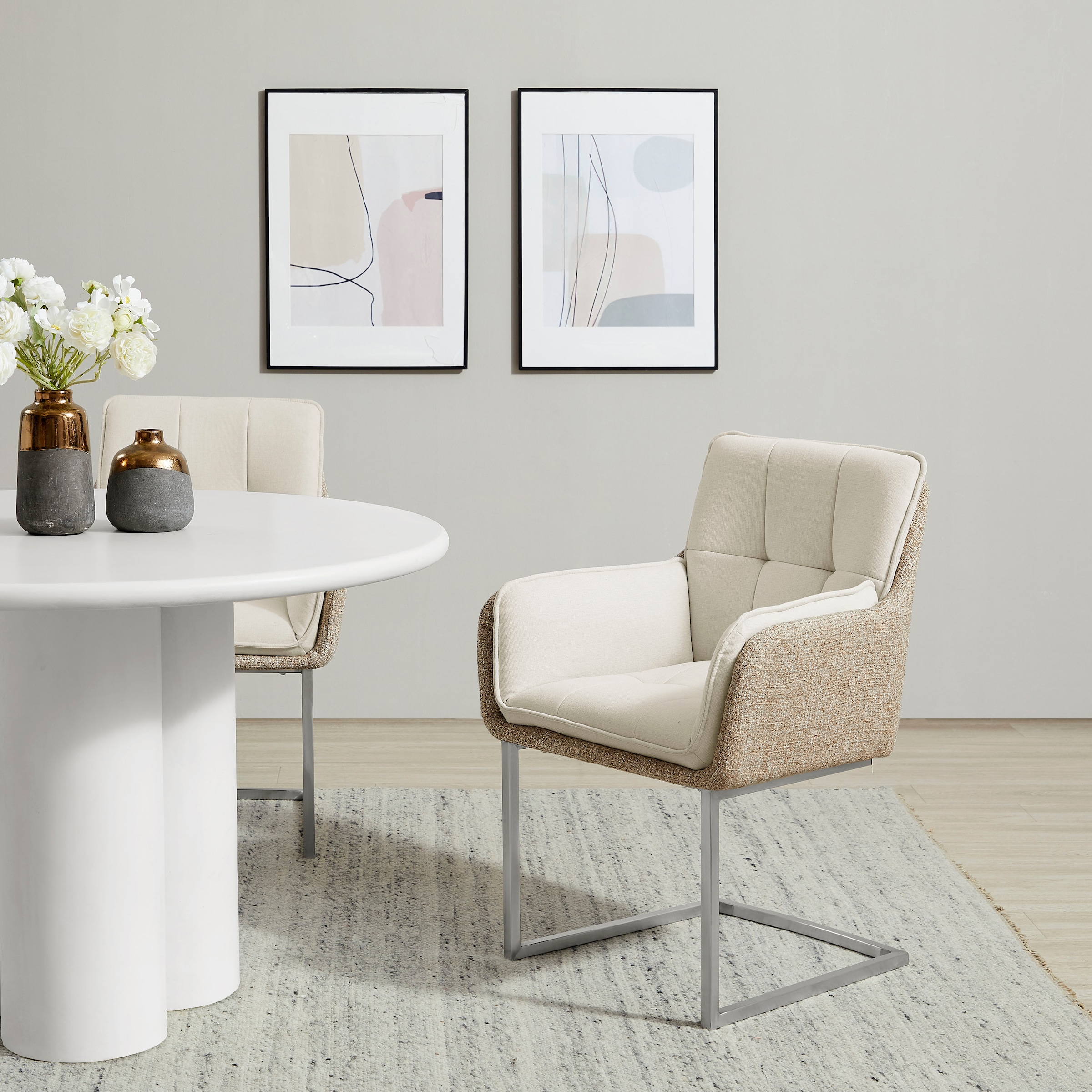 PLACES OF STYLE Esszimmerstuhl »Durham, TOPSELLER!, OTTOs Choice« () 2er-Set in modernem Design, Sitz und Rücken gepolstert