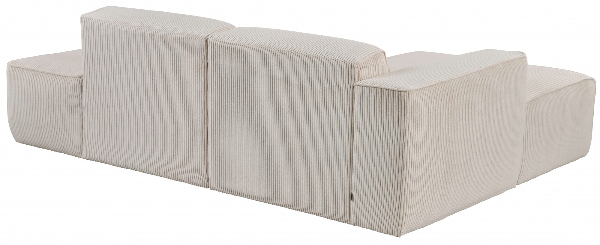 andas Ecksofa »Noord«, mit Kedernaht, Breite 227 cm, Cord, Struktur