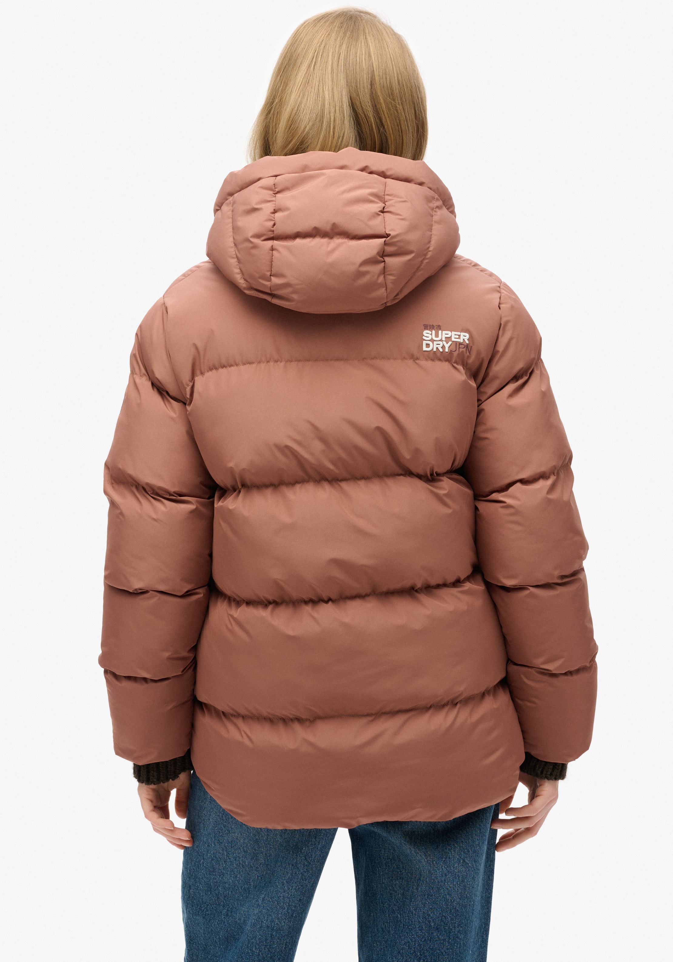 Superdry Steppjacke »HOODED 5 BAFFLE SPORTS PUFFER«, mit Kapuze