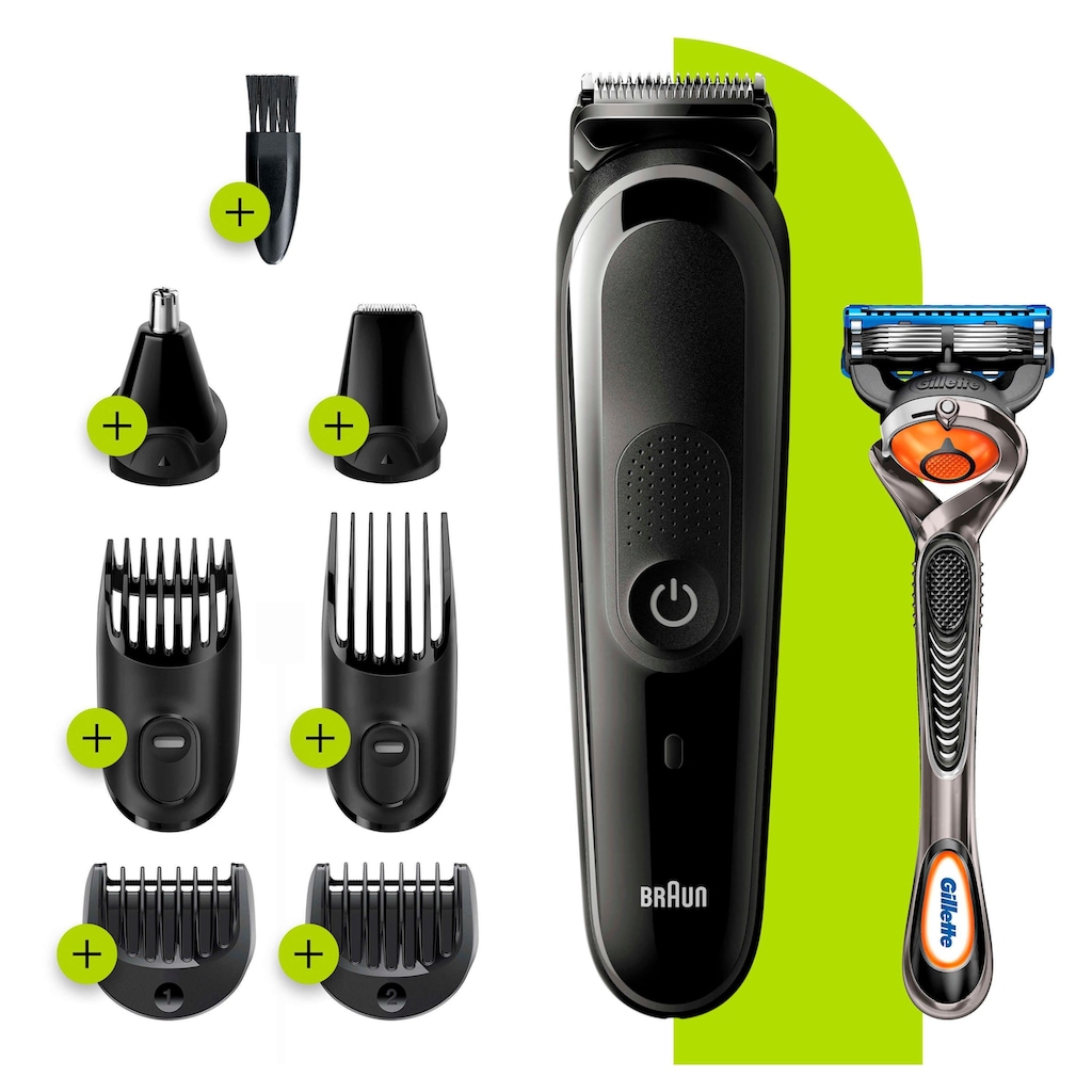 Braun Multifunktionstrimmer »8-in-1 Multi-Grooming-Kit 5 MGK5260«, Gesichtshaartrimmer, Barttrimmer und Haarschneider für Herre