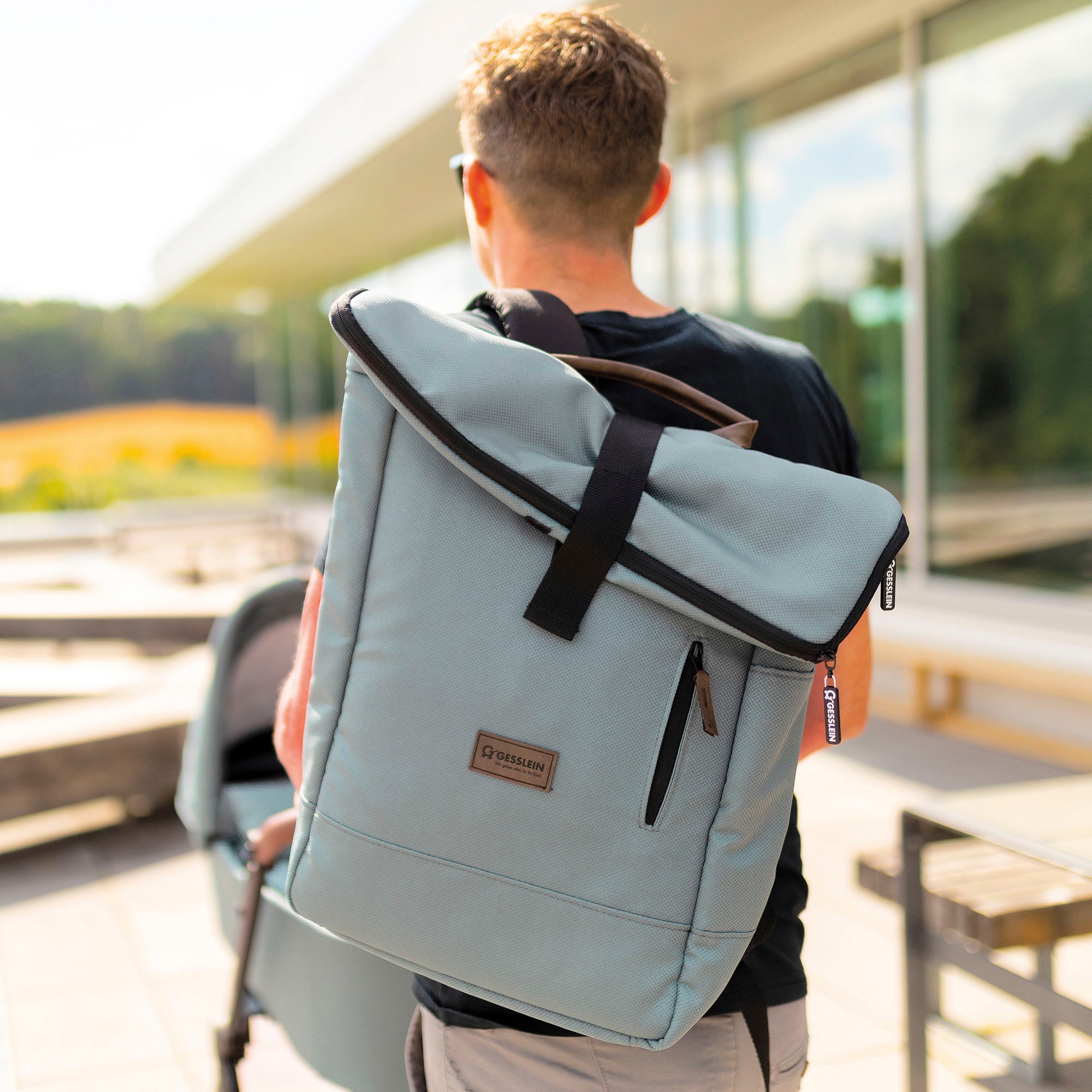 Gesslein Wickelrucksack »N°6, aqua mint«, Made in Germany