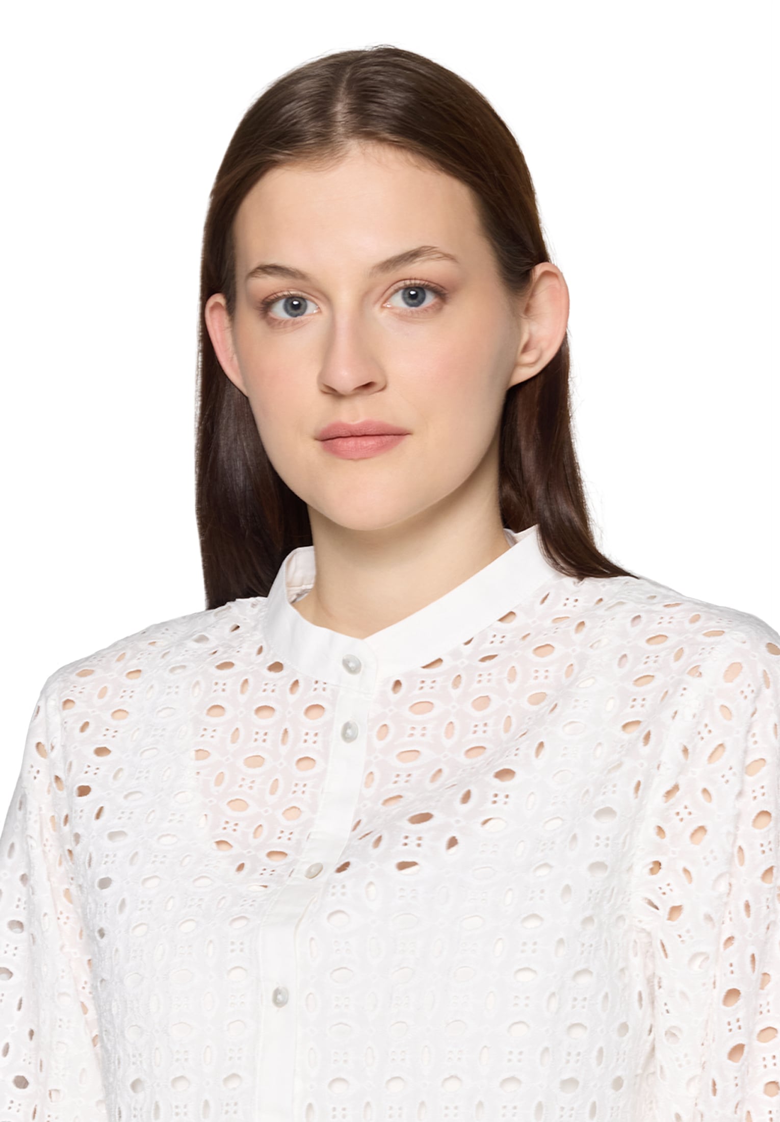 Betty&Co Spitzenbluse »Spitzenbluse mit Stehkragen«