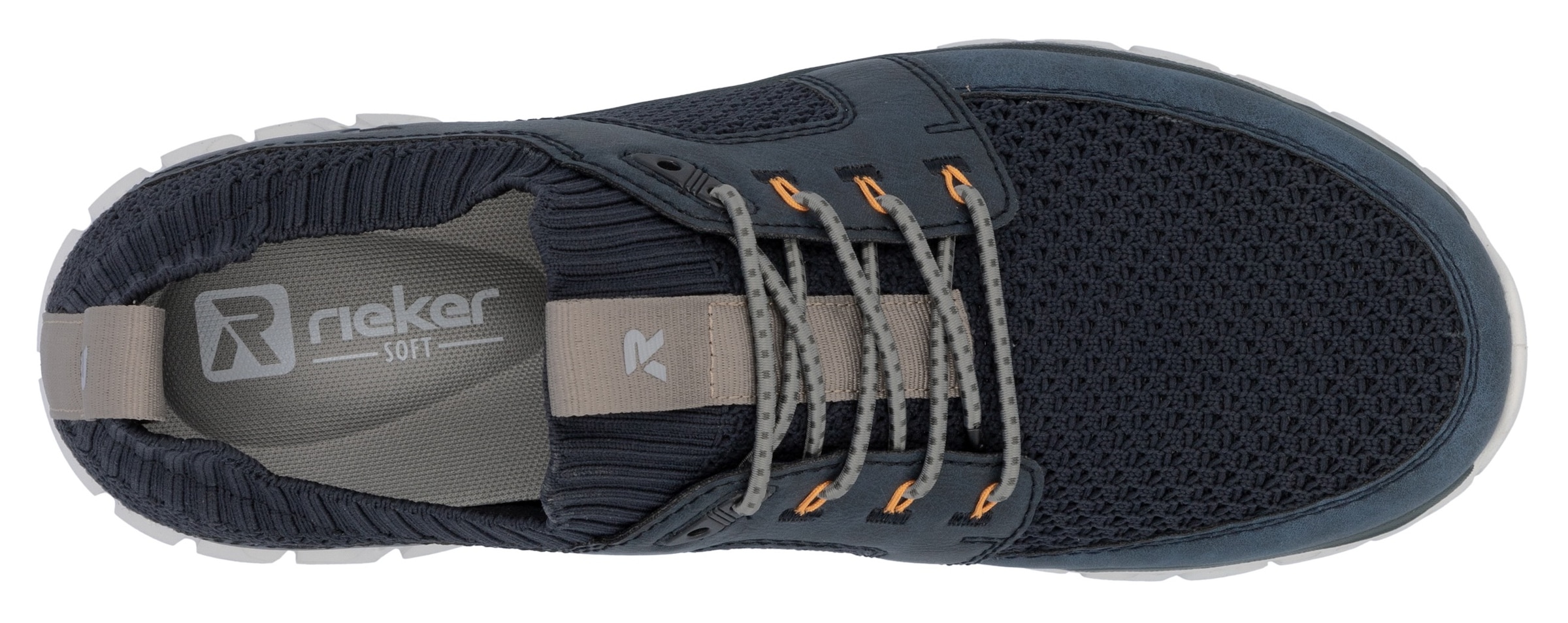 RIEKER Sport Slip-On Sneaker, Halbschuh, Freizeitschuh, Slipper mit modischer Laufsohle