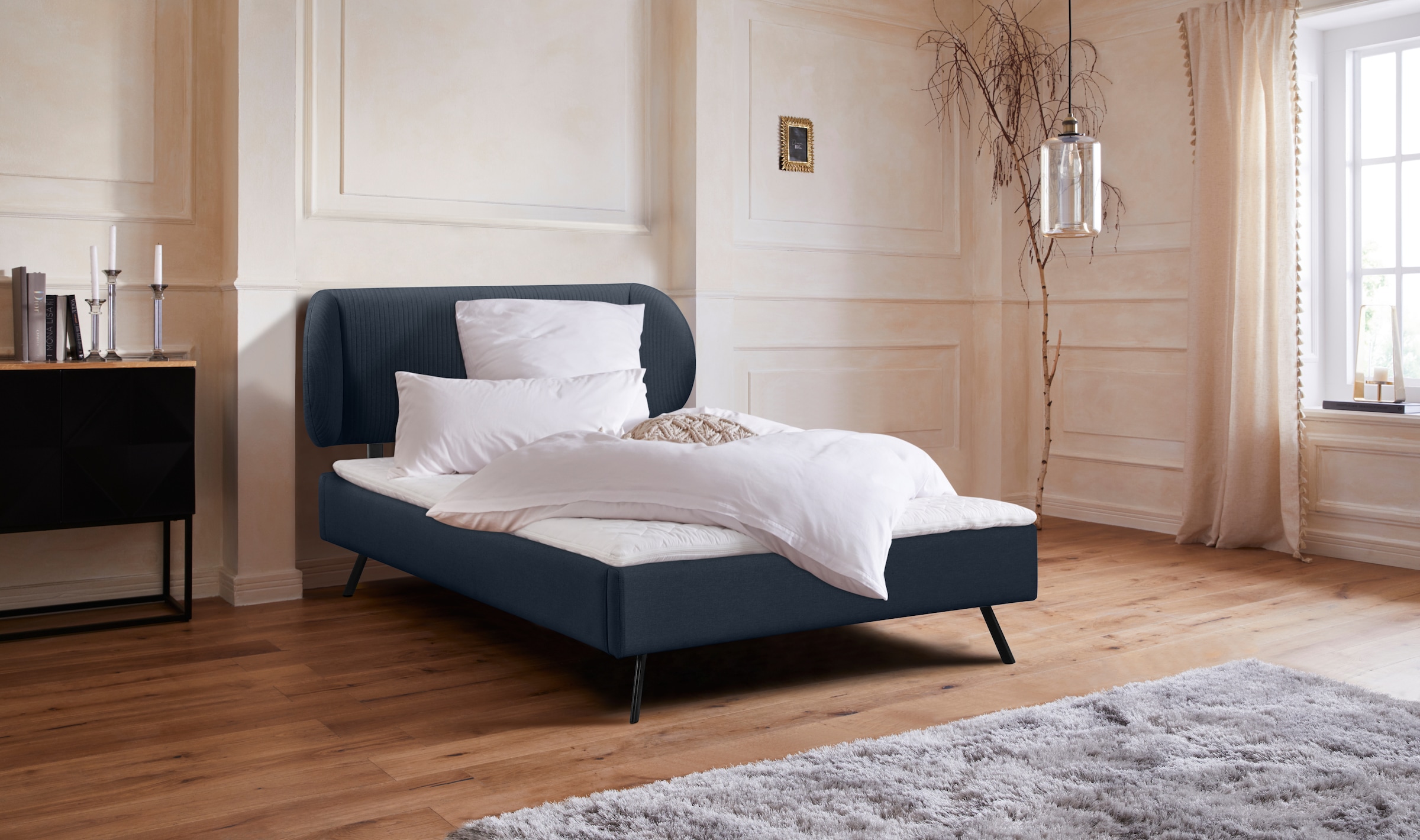 Guido Maria Kretschmer Home&Living Polsterbett »Swantje«, in 3 Breiten und 4 Farben