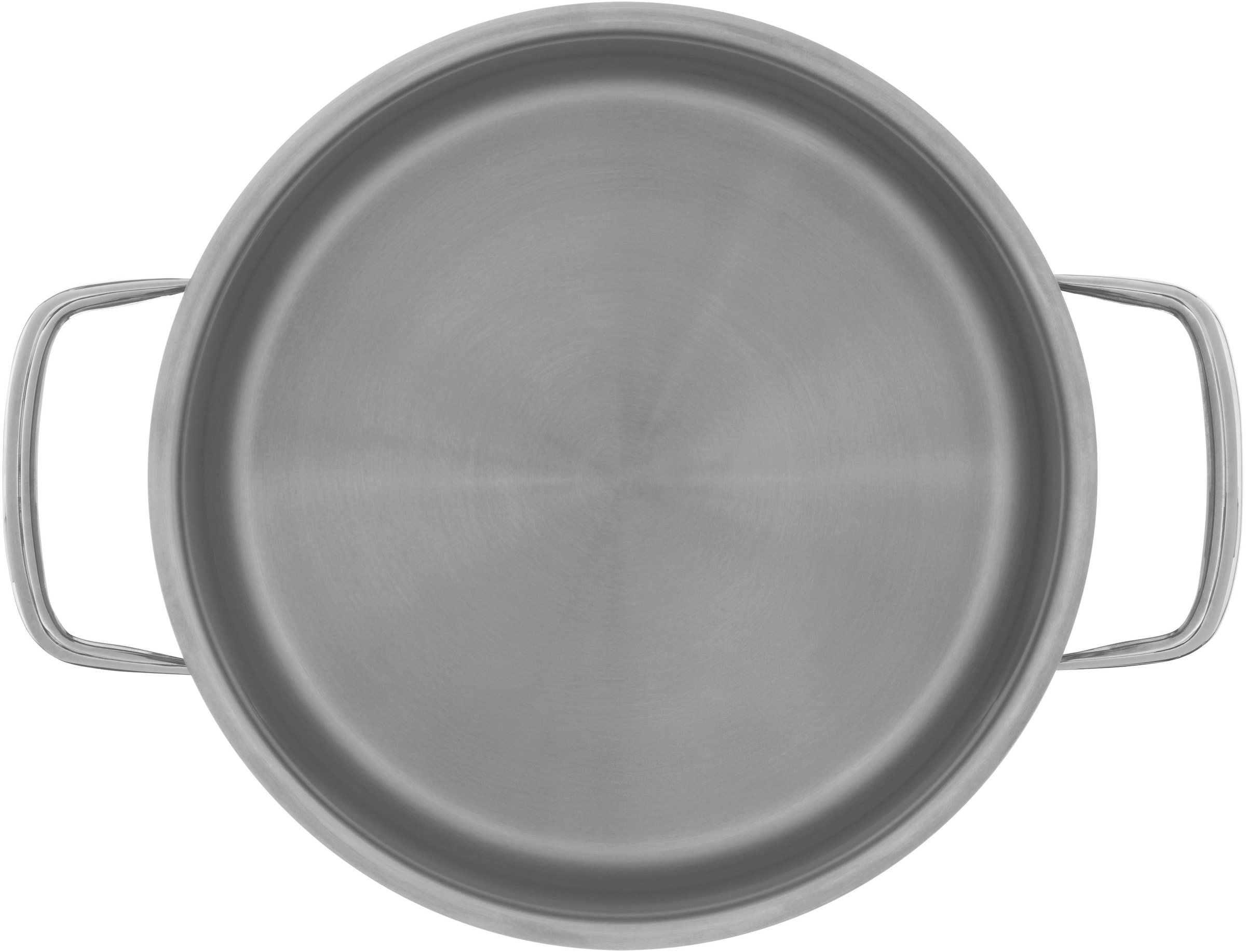WMF Bratentopf »Compact Cuisine«, Cromargan® Edelstahl Rostfrei 18/10, (2 tlg.), wärmeduzierende Hohlgriffe, Innenskalierung, Schüttrand