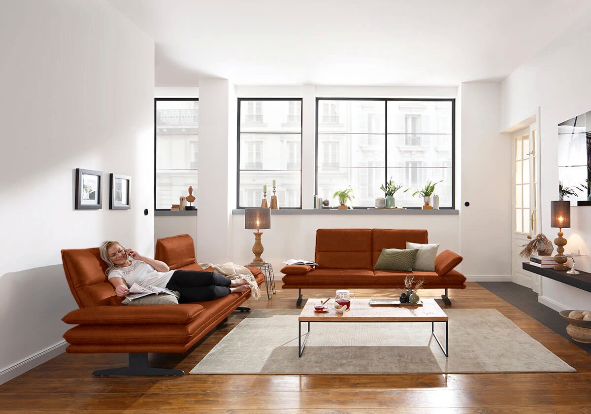 W.SCHILLIG 2,5-Sitzer »broadway, Designsofa mit tollem Sitzkomfort«, Sitztiefenverstellung, Kopfteil- & Seitenteilverstellung, Breite 216cm
