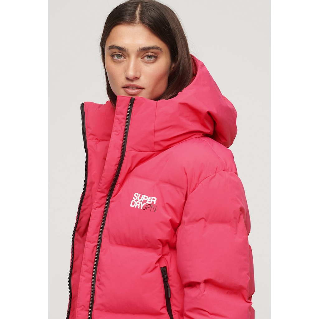 Superdry Steppjacke »HOODED BOXY PUFFER JACKET«, mit Kapuze