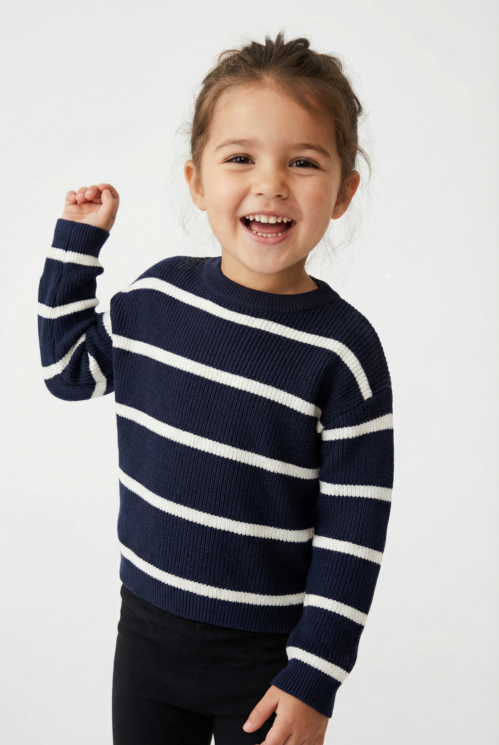 KIDS ONLY Strickpullover »KMGFRANCA LIFE SHORT LS STRIPE KNT NOOS« Viskosemischung, loose fit