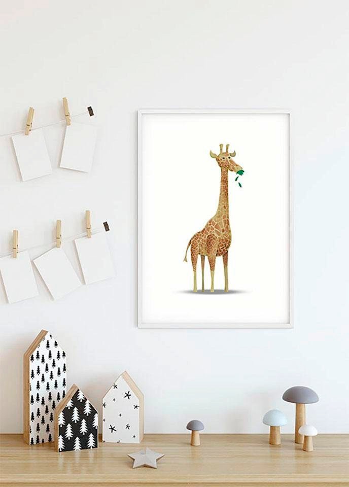 Komar Bild »Cute Animal Giraffe«, Tiere, (1 St.), Wandbild zur Dekoration - ohne Rahmen