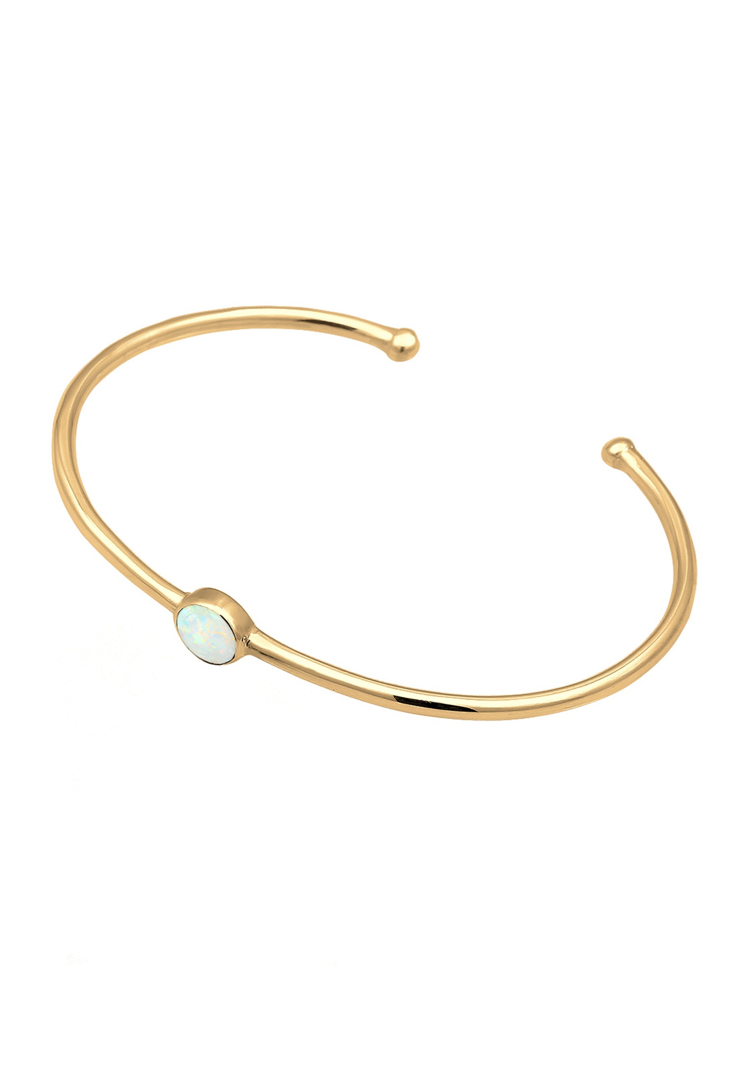 Elli Armreif »Armband Armreif Bangle Synthetischer Opal Trend 925 Silber«