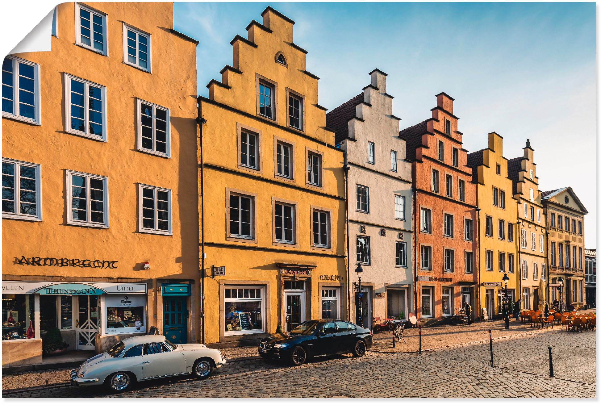 Artland Wandbild »Osnabrück Altstadt«, Gebäude, (1 St.), in vielen Größen & Produktarten - Alubild / Outdoorbild für den Außenbereich, Leinwandbild, Poster, Wandaufkleber / Wandtattoo auch für Badezimmer geeignet