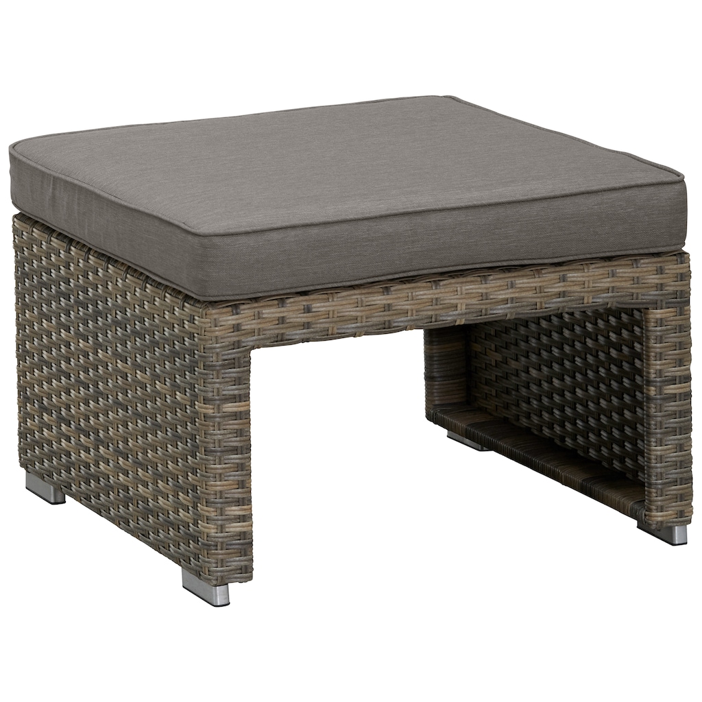 KONIFERA Gartenlounge-Set »Hawaii Premium«, (Set, 19 tlg., 1x3erSofa, 2xSessel, 1xHocker, 1xBeistelltisch, 1xTisch 111x54x59cm)