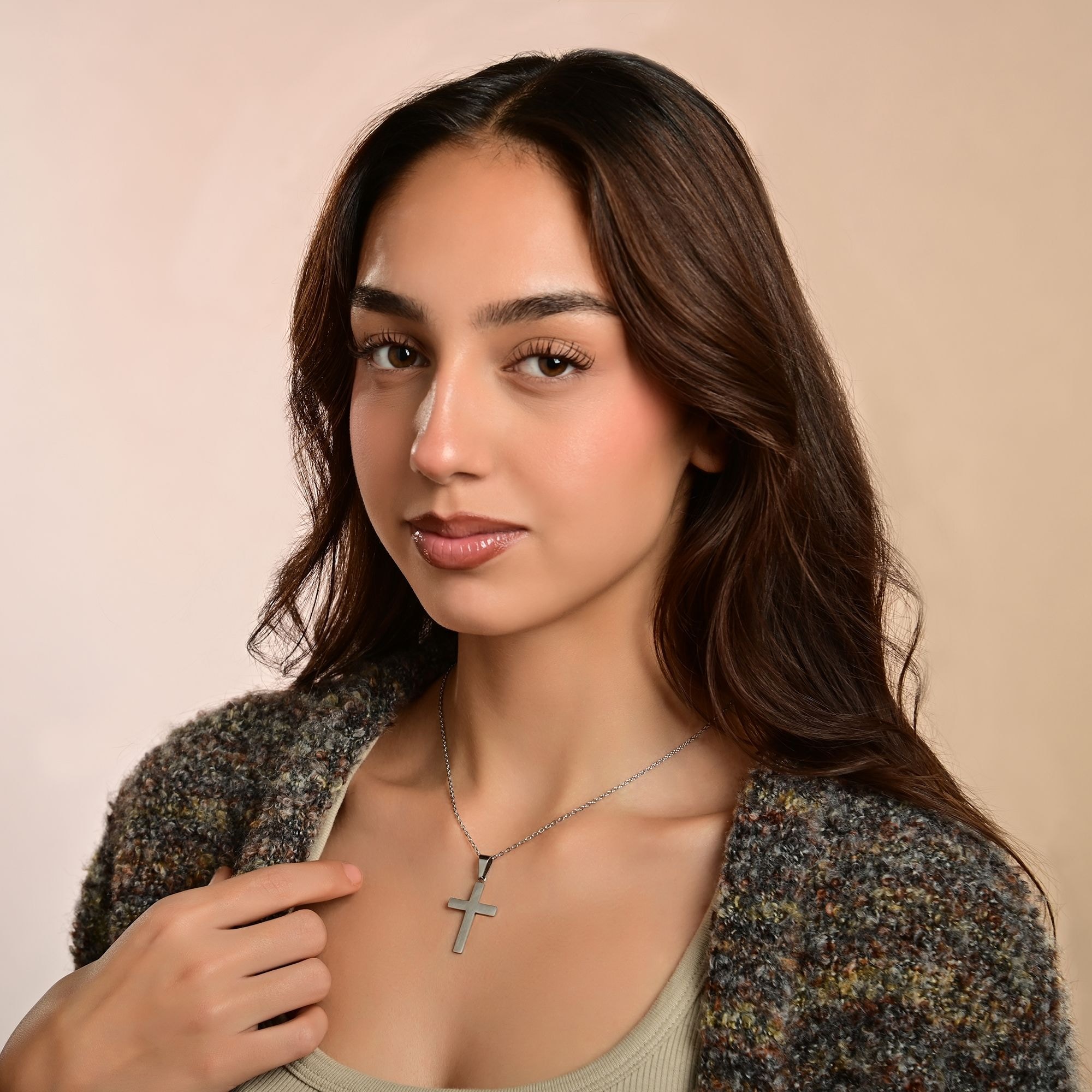 Adelia´s Kette ohne Anhänger »Unisex Halskette mit Anhänger ¿ Kreuz aus Edelstahl«