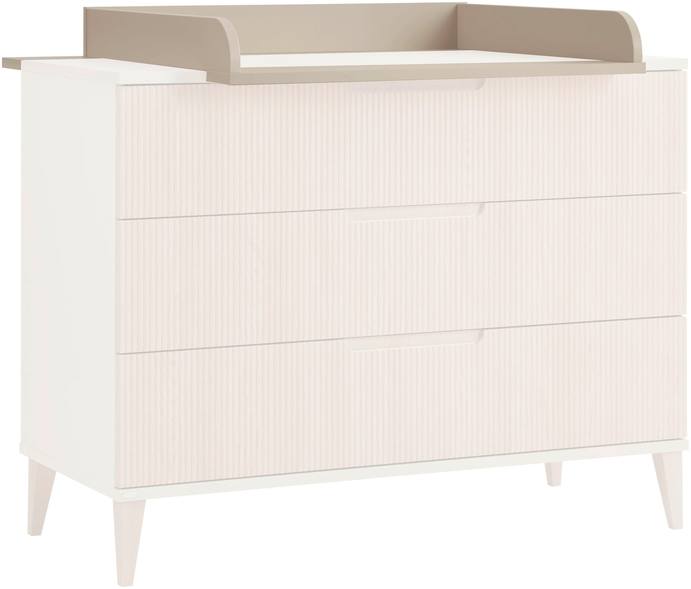 PAIDI Wickelaufsatz »JONTE in Beige, zur Erweiterung der Kommode« Wickelauflage aus Holz, mit gerundeten Kanten