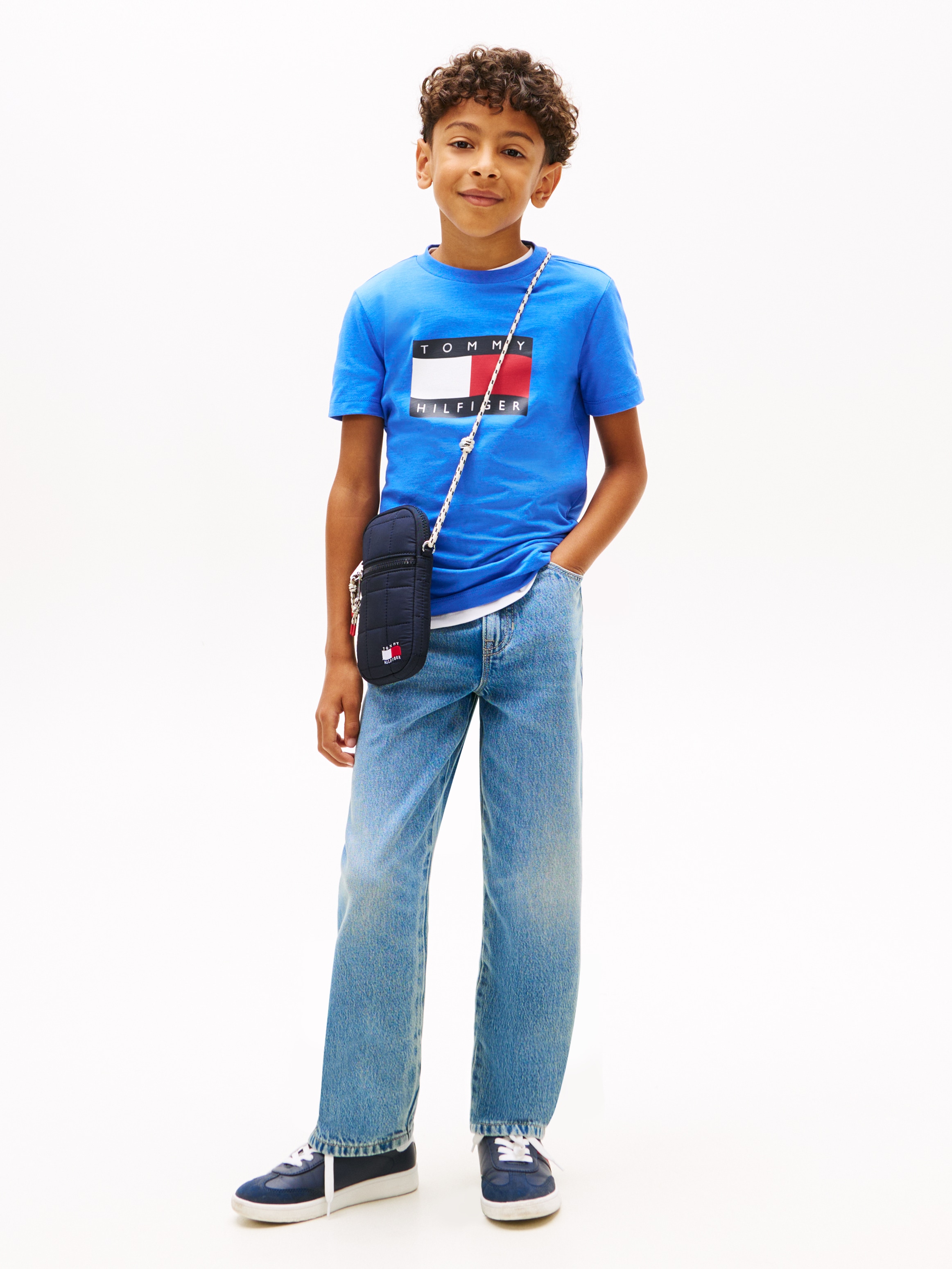 Tommy Hilfiger T-Shirt »WAVY FLAG T-SHIRT« Kinder bis 16 Jahre, regular fit