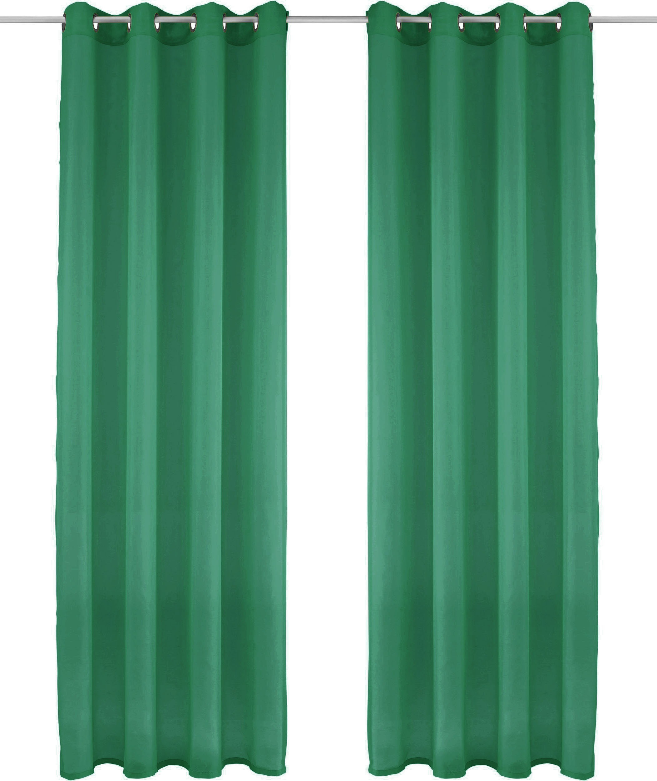 my home Gardine »XANA mit Ösen, Kräuselband oder Schlaufen«, (1 St.), Bestseller, einfarbig, 1 bzw. 2 Schals, pflegeleicht, Schal