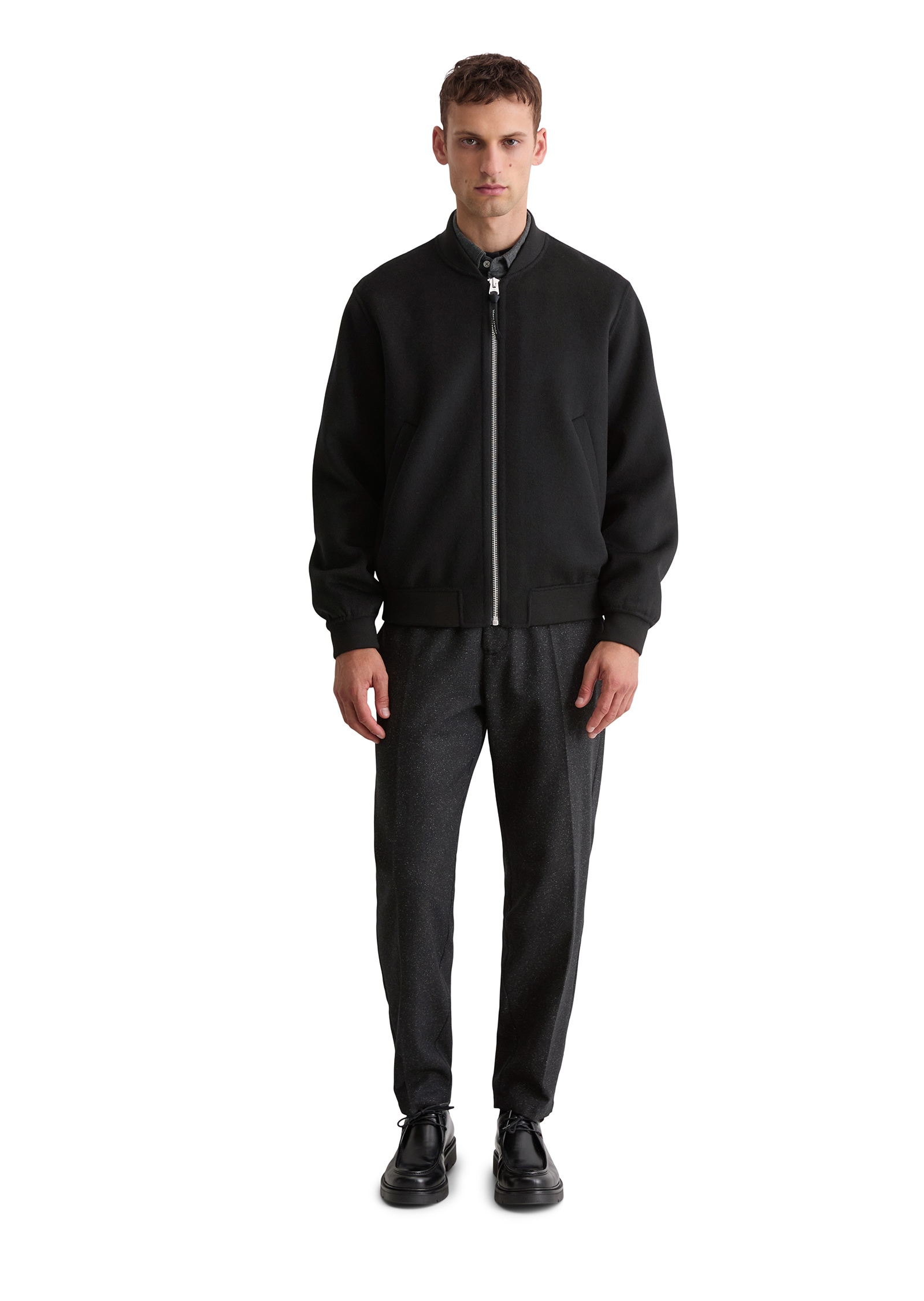 Marc O'Polo Blouson, regular fit aus recyceltem Woll-Mix