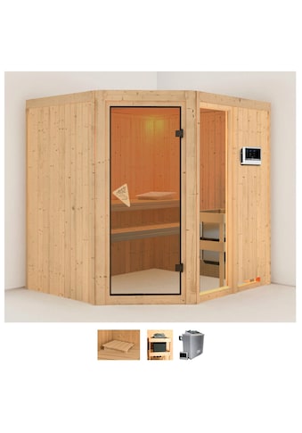 Karibu Sauna »Frigga 2«, (Set), 9-kW-Ofen mit externer Steuerung kaufen