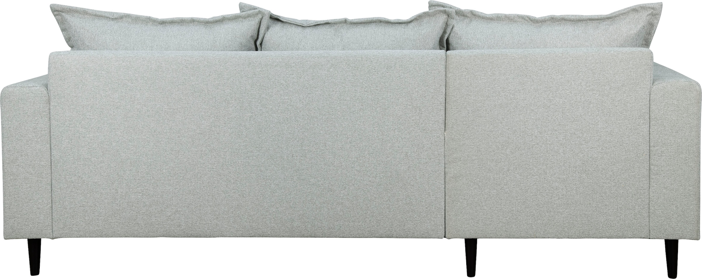 Home affaire Ecksofa »VEYRAS L-Form, hoher Sitzkomfort, Maße B/T/H: 230/150/76 cm«, mit Wellenunterfederung, incl. Rückenkissen und Zierkissen