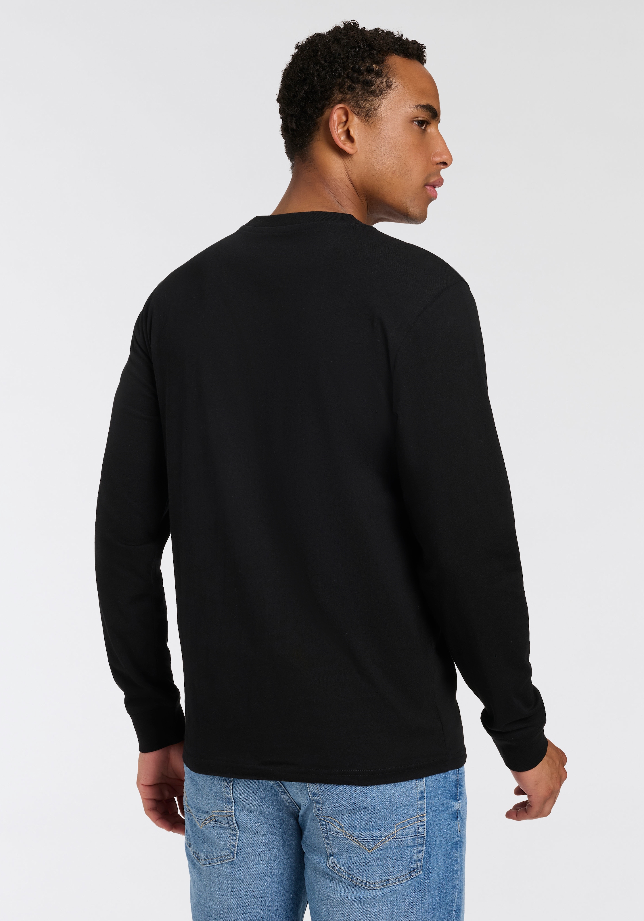 Quiksilver Langarmshirt »DESERT WAVE BEYOND WAVE LS PAK« 2 2er-Pack, Langarm-Design, mit Rundhalsausschnitt, aus Baumwoll-Jersey