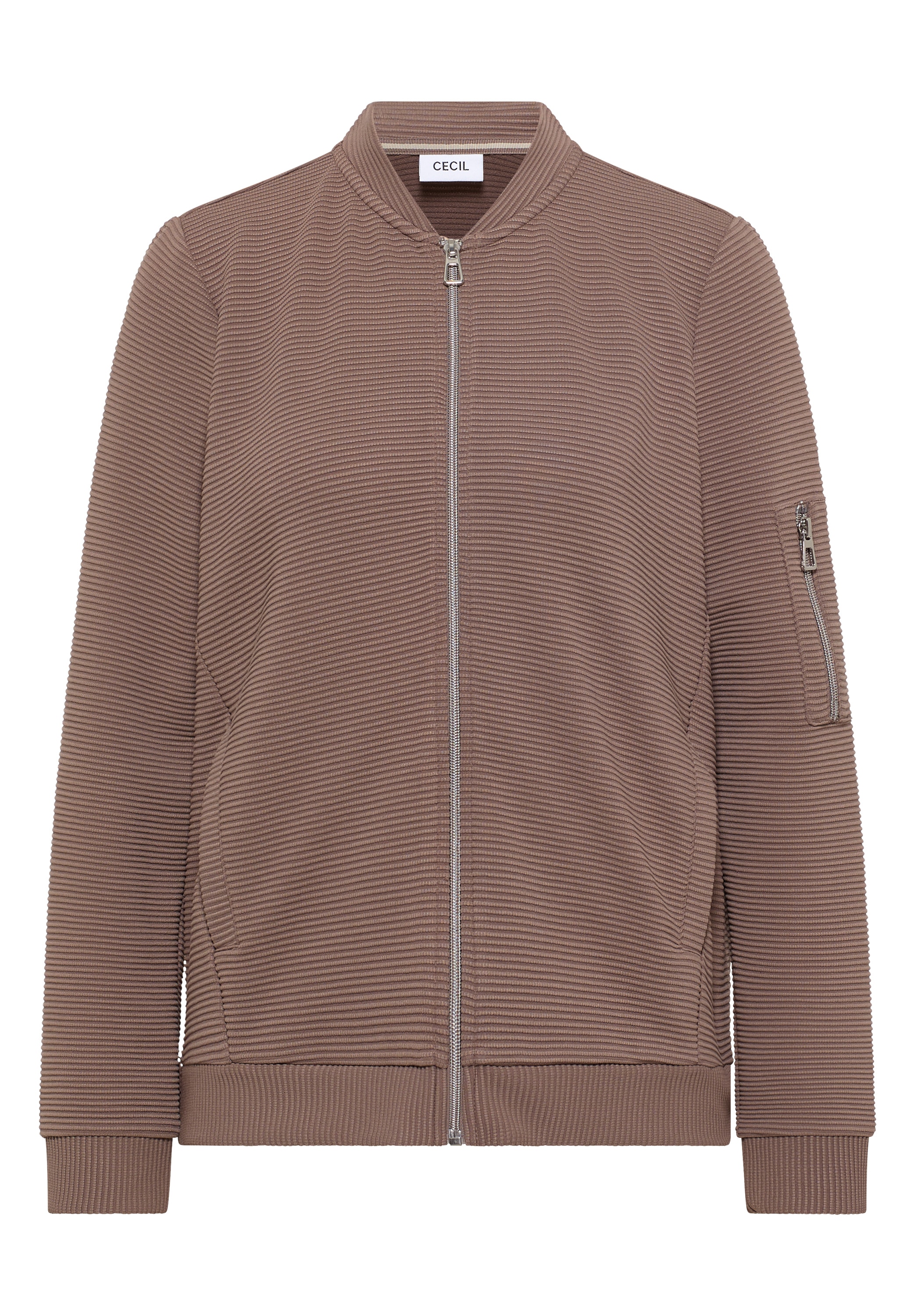 Cecil Blouson, mit Reißverschluss, im Ottoman-Look