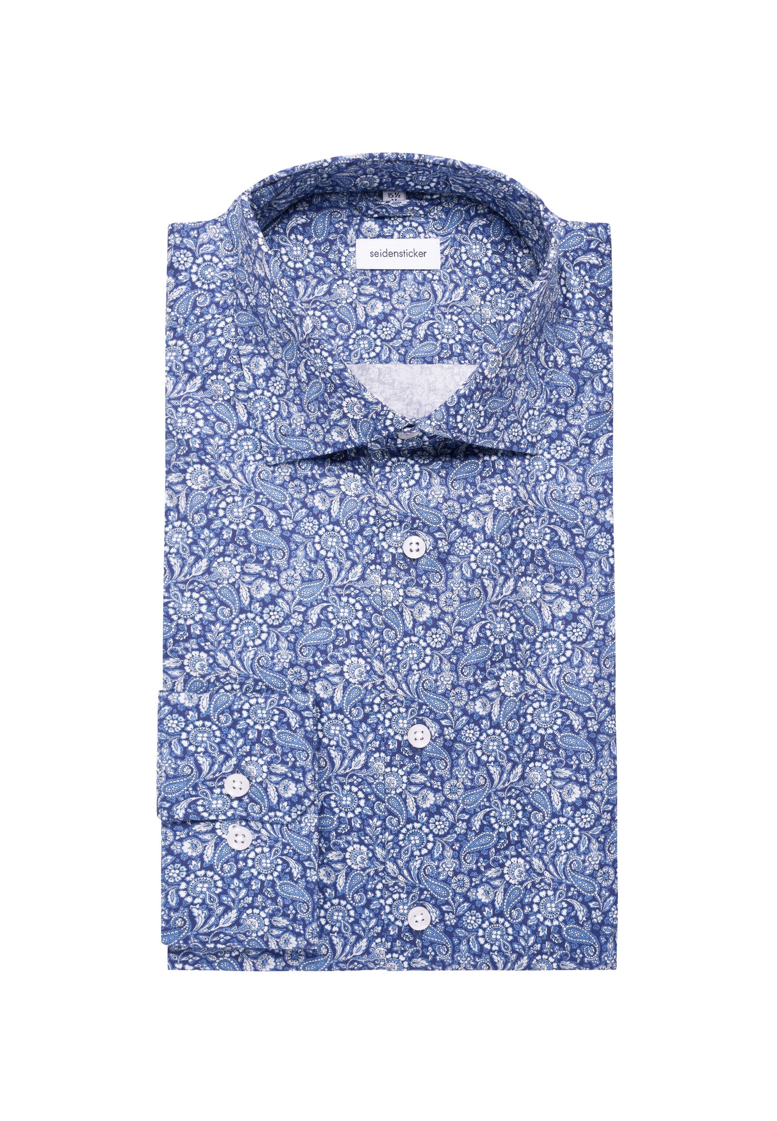 seidensticker Businesshemd »Schwarze Rose«, X-Slim 1/1 Kentkragen Paisley