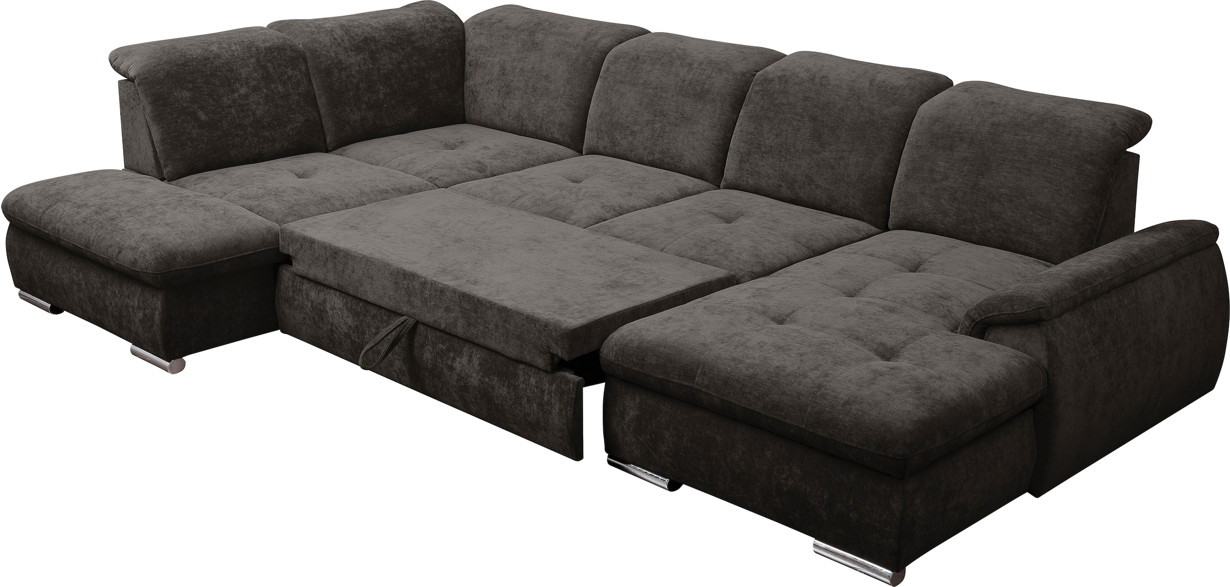 WERK2 Wohnlandschaft »Pula, modern, funktionell und gemütlich« verstellbare Kopfteile, mit Schlaffunktion und Bettkasten