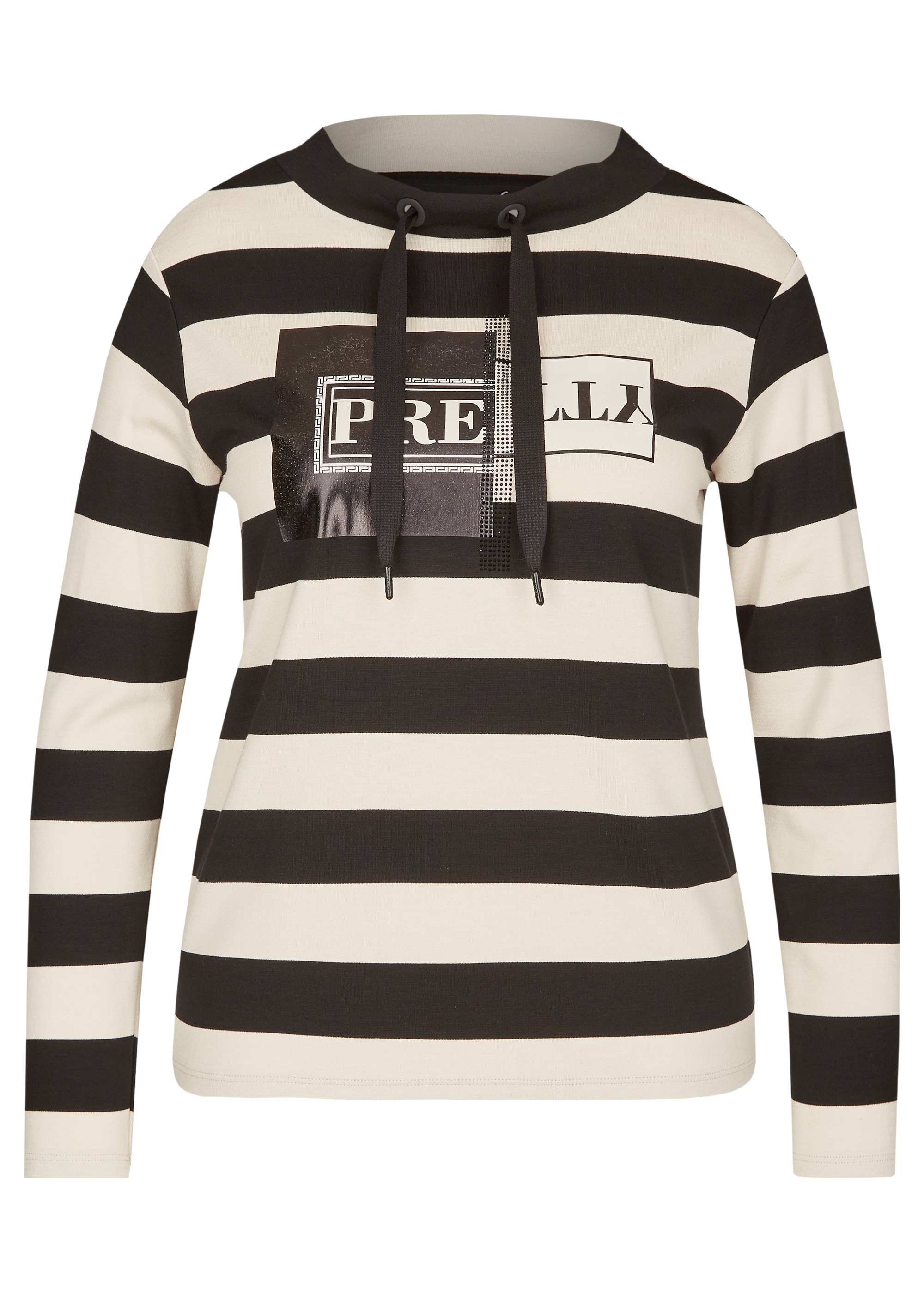LeComte Print-Shirt, mit Ringeln und Front-Print