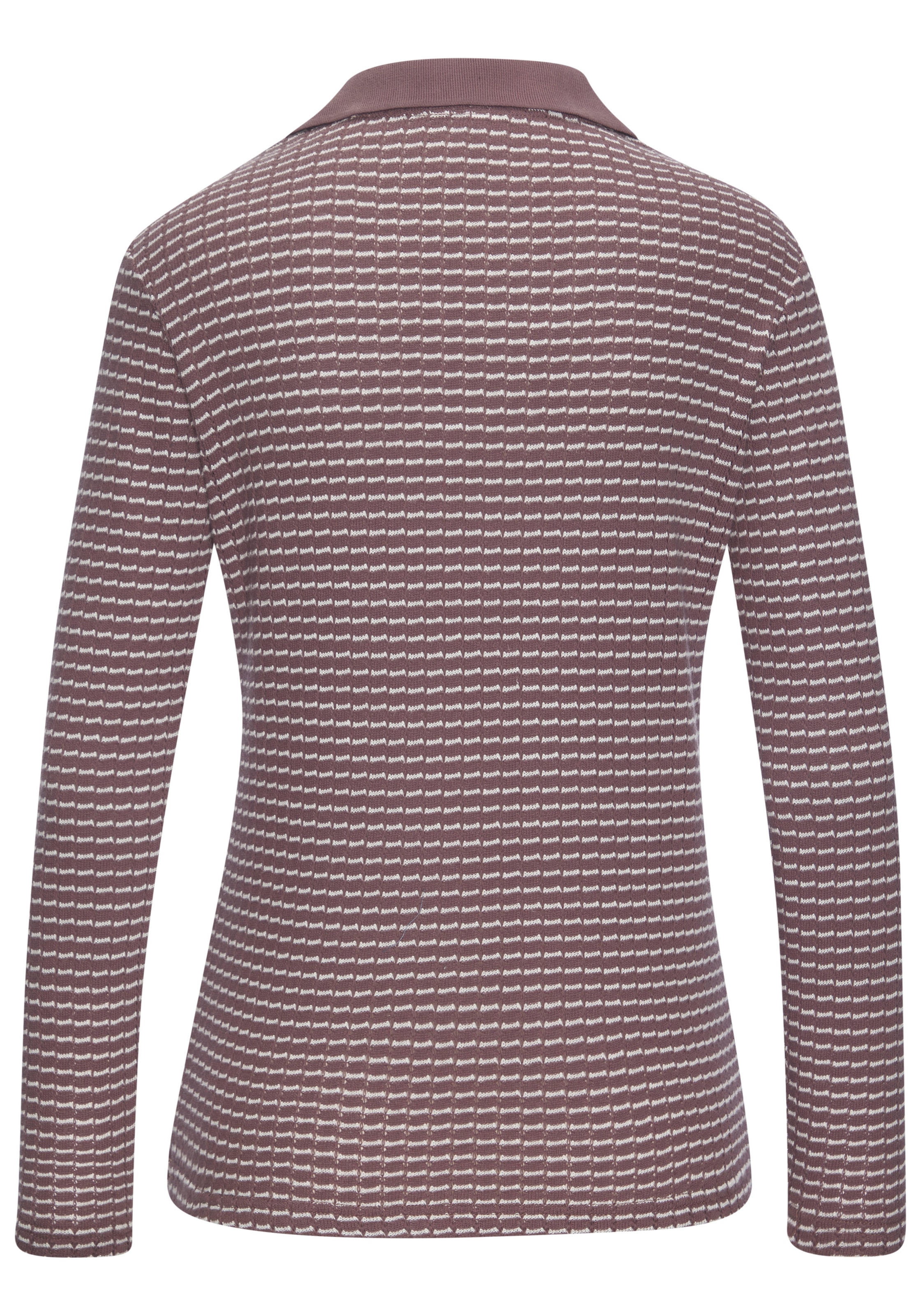 Vivance Langarm-Poloshirt »aus strukturierter Strickqualität«, schöne Strick-Qualität