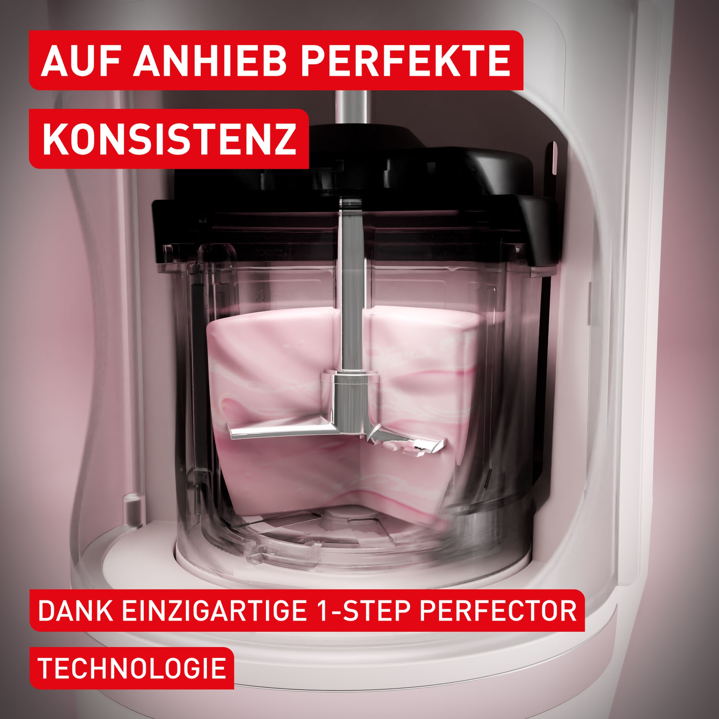 Tefal Eismaschine »Dolci« 1,4 l 600 W 10 Programme, automatisches Reinigungsprogramm, digitales Rezeptbuch