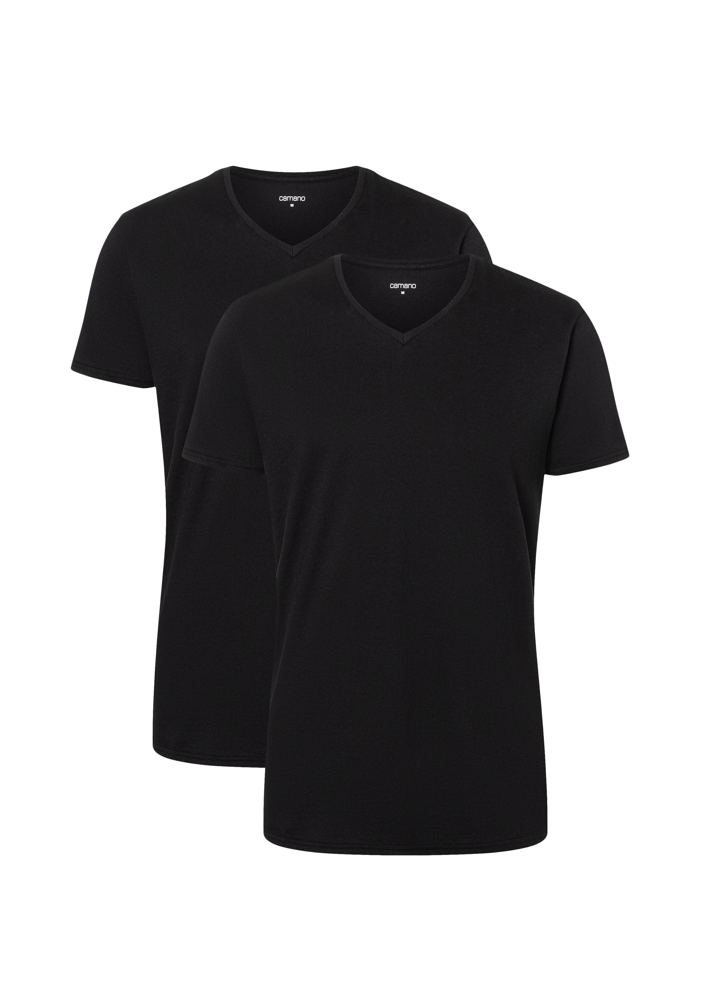 Camano T-Shirt »comfort« 2er Pack,  mit V-Ausschnitt