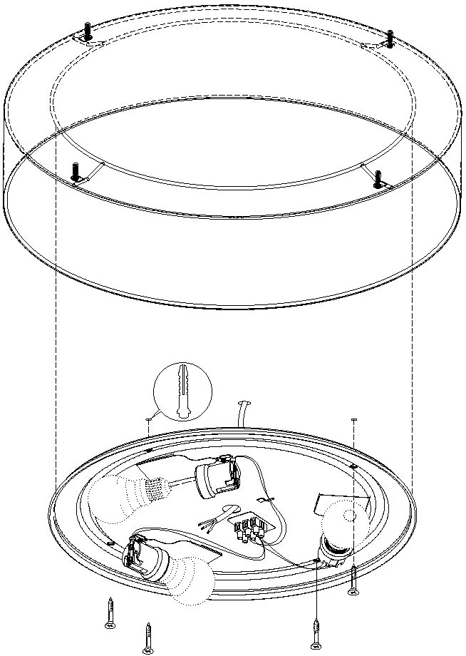 EGLO Deckenleuchte »PASTERI«, 3 flammig, Leuchtmittel E27 | Leuchtmittel wechselbar-ohne Leuchtmittel, Textil Deckenlampe, E27, Stoff Schlafzimmerlampe, Lampe, Ø57 cm