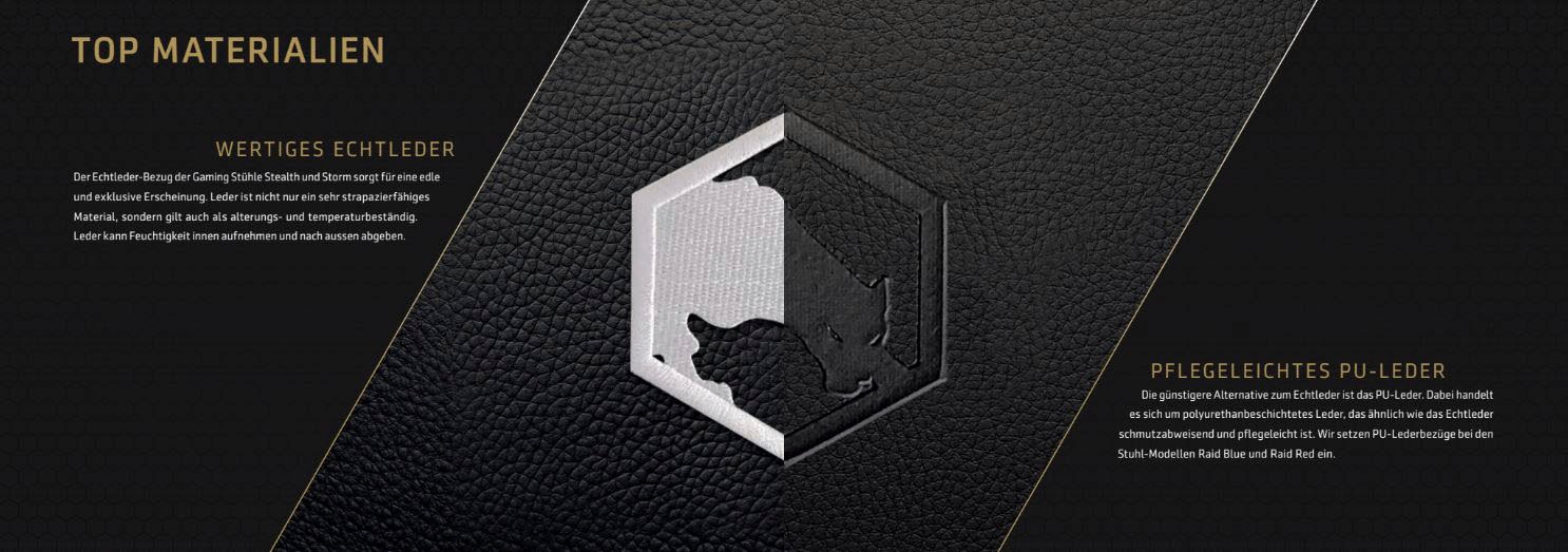 Joule Performance Gaming-Stuhl »Alcantara«, WERTIGES ECHTLEDER