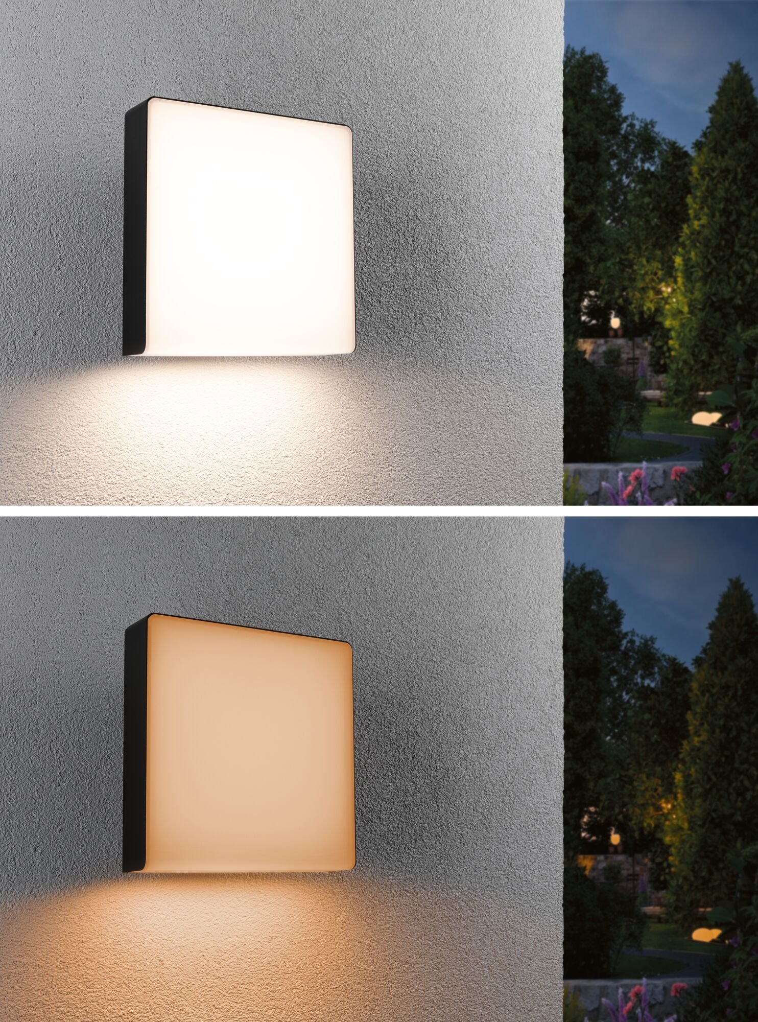 Paulmann LED Außen-Wandleuchte »Azalena IP44 250x97mm 8,5W 700lm 230V Kunststoff, Aluminium«, 1 flammig, Smart Home Zigbee 3.0 Bewegungsmelder mit Hochfrequenz-Sensor