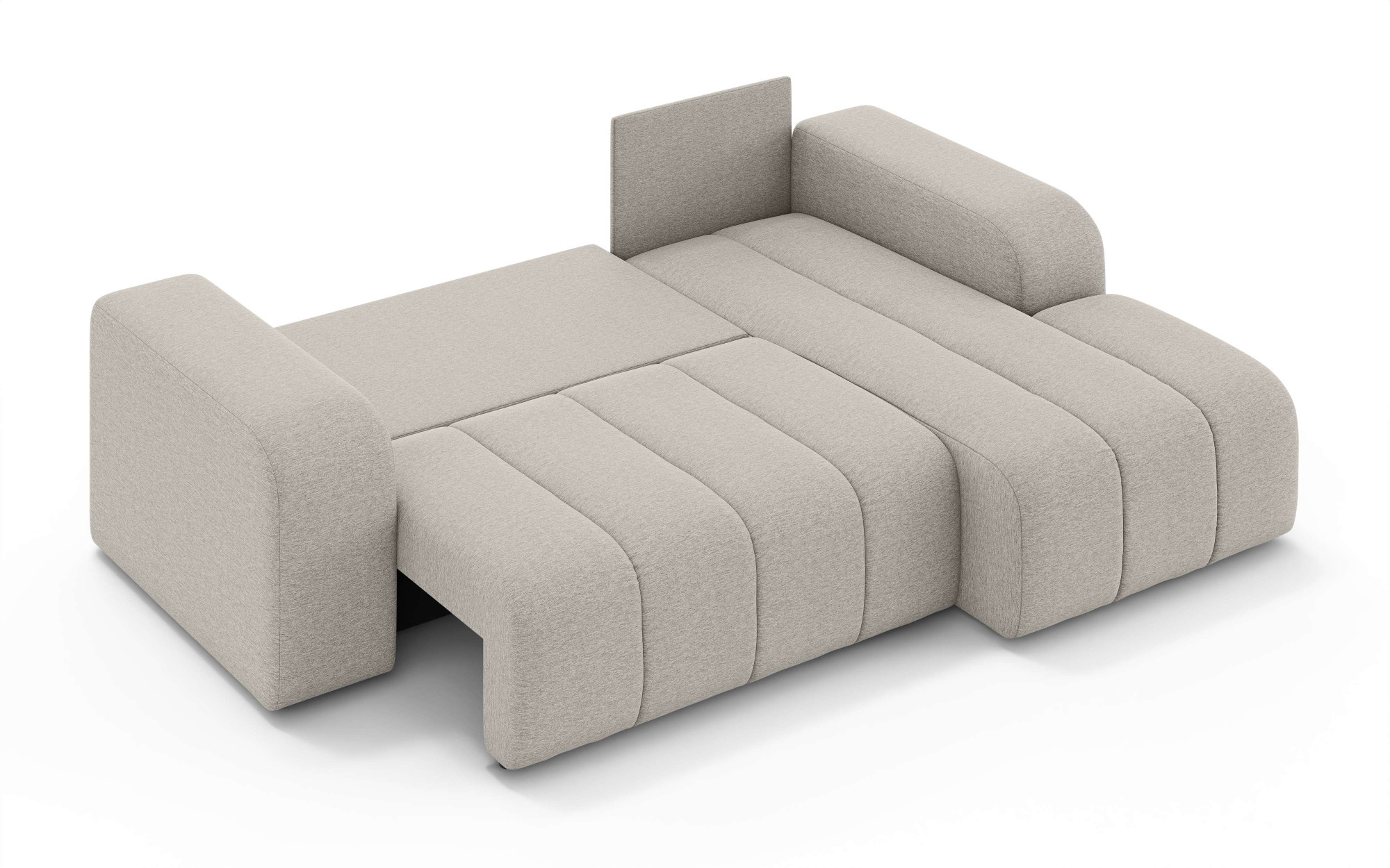 INOSIGN Ecksofa »CASSY L-Form, Schlafsofa mit Bettkasten, Maße B/T/H: 245/165/88 cm«, mit 2 Rückenkissen, Recamiere rechts oder links bestellbar
